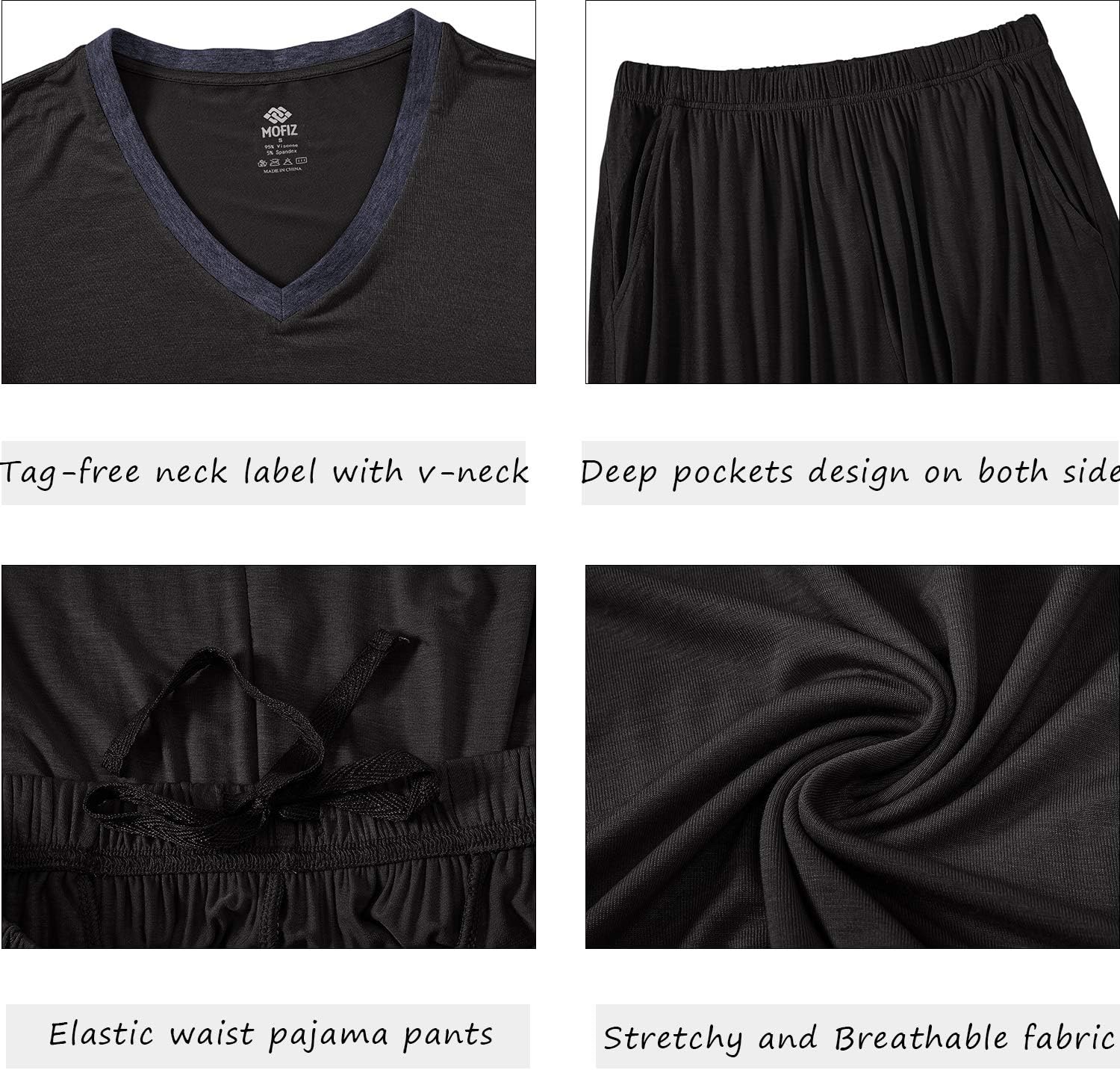 JINSHI Women's Pajamas Set Short Sleeve Top and Capri Pants Lightweight Sleepwear Comfy Pjs Lounge Set with Pockets - Image 6