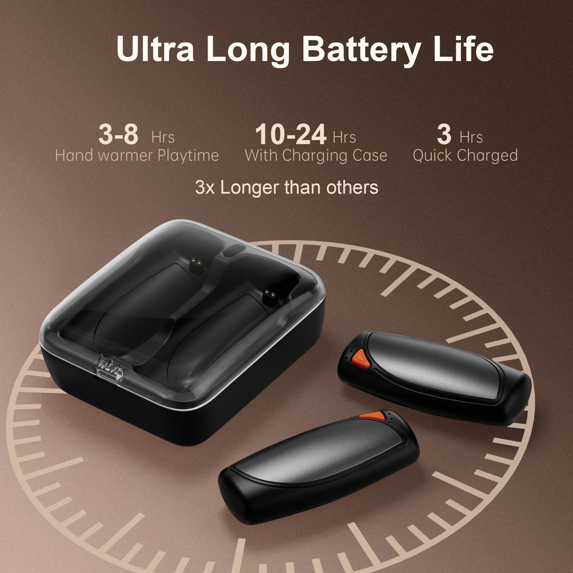 COTOP Scaldamani Ricaricabile 14000 mAh,2 pezzi Scalda Mani Tascabili con contenitore di ricarica,Scaldamani Elettrico Riutilizzabile,Calore con 4 Livelli Hand Warmer per Raynauds e all'Aperto