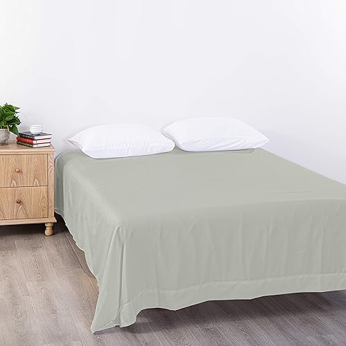 Vista 22 de BEDSUM Sábana encimera de microfibra tamaño individual, de lujo, 1800 hilos, resistente a las arrugas y a la decoloración, color blanco