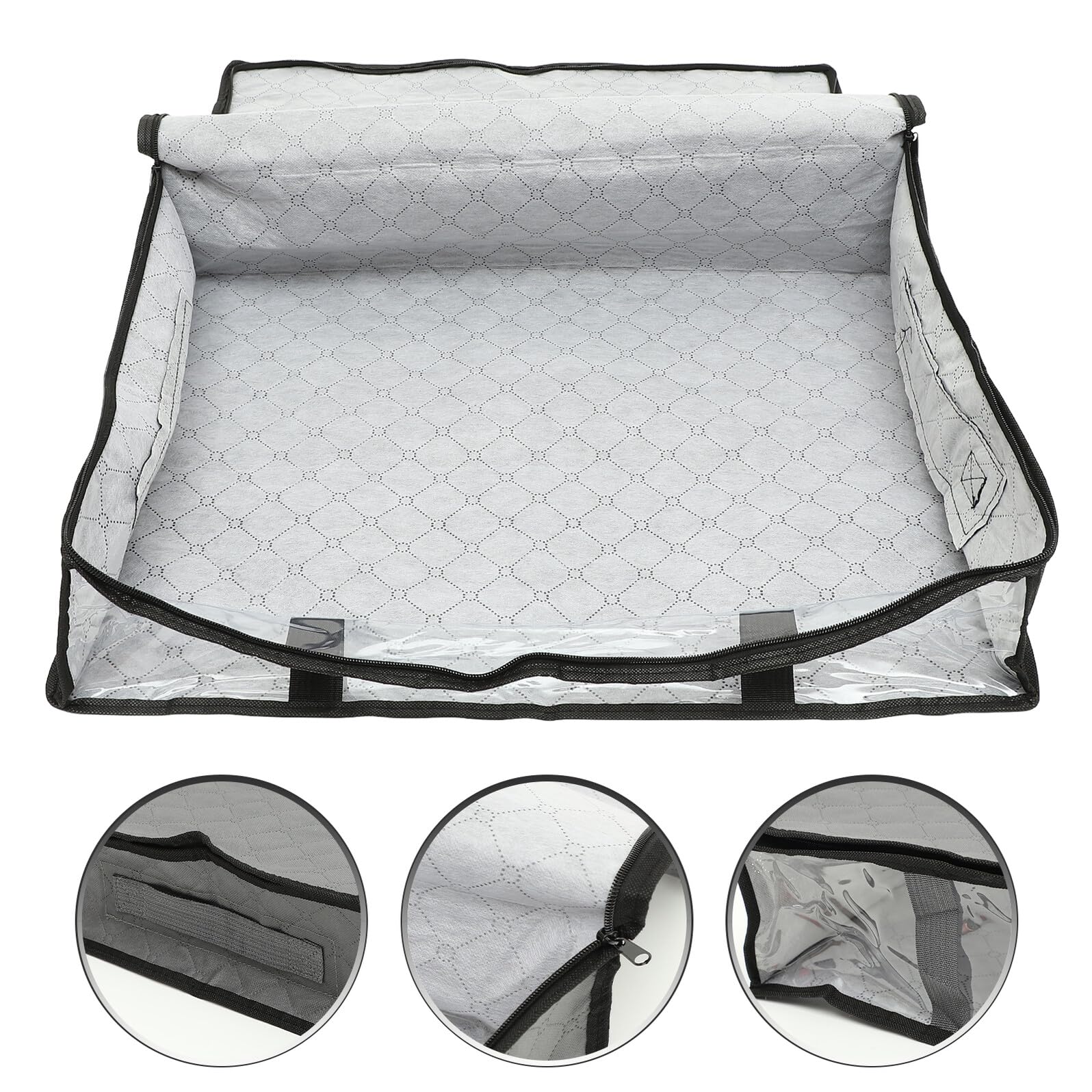 Gatuida Contenitore Portaoggetti Sotto Letto in Non Organizer Pieghevole per Trapunte Coperte e Vestiti Maniglie e Design Traspirante