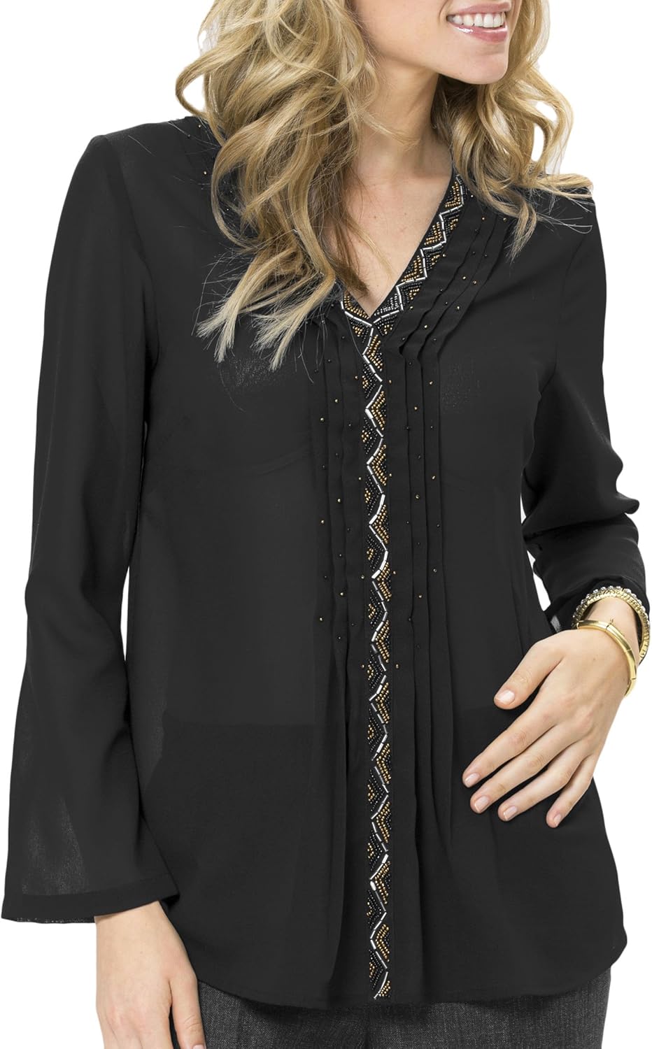 Ladies black blouse size 18 Clearance