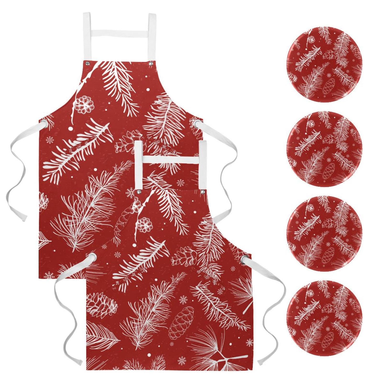 Tablier de serveuse pour cuisine restaurant et nettoyage lot de 2