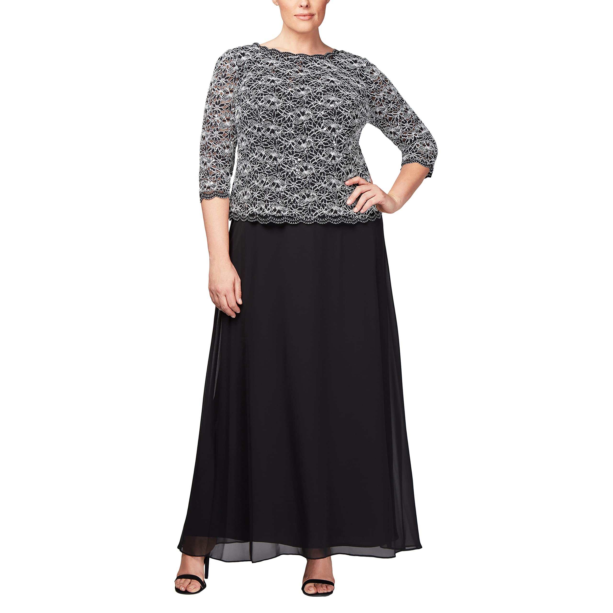 Alex EveningsWomen's Cold Shoulder Popover Dress