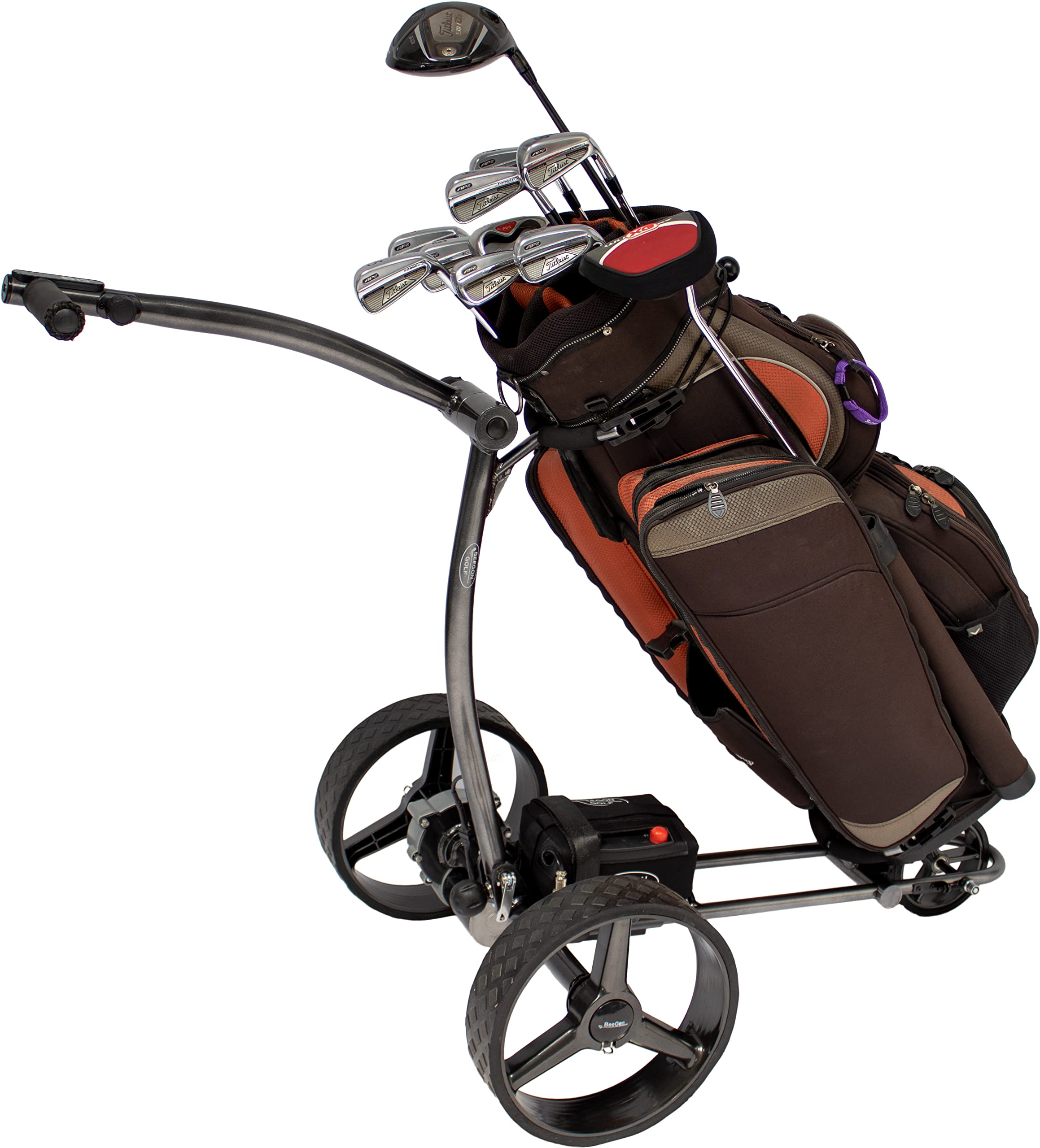 BeeGon Golf Elektro-Golftrolley GT-X400 Pro Anthrazit mit 20Ah-Lithium-Akku
