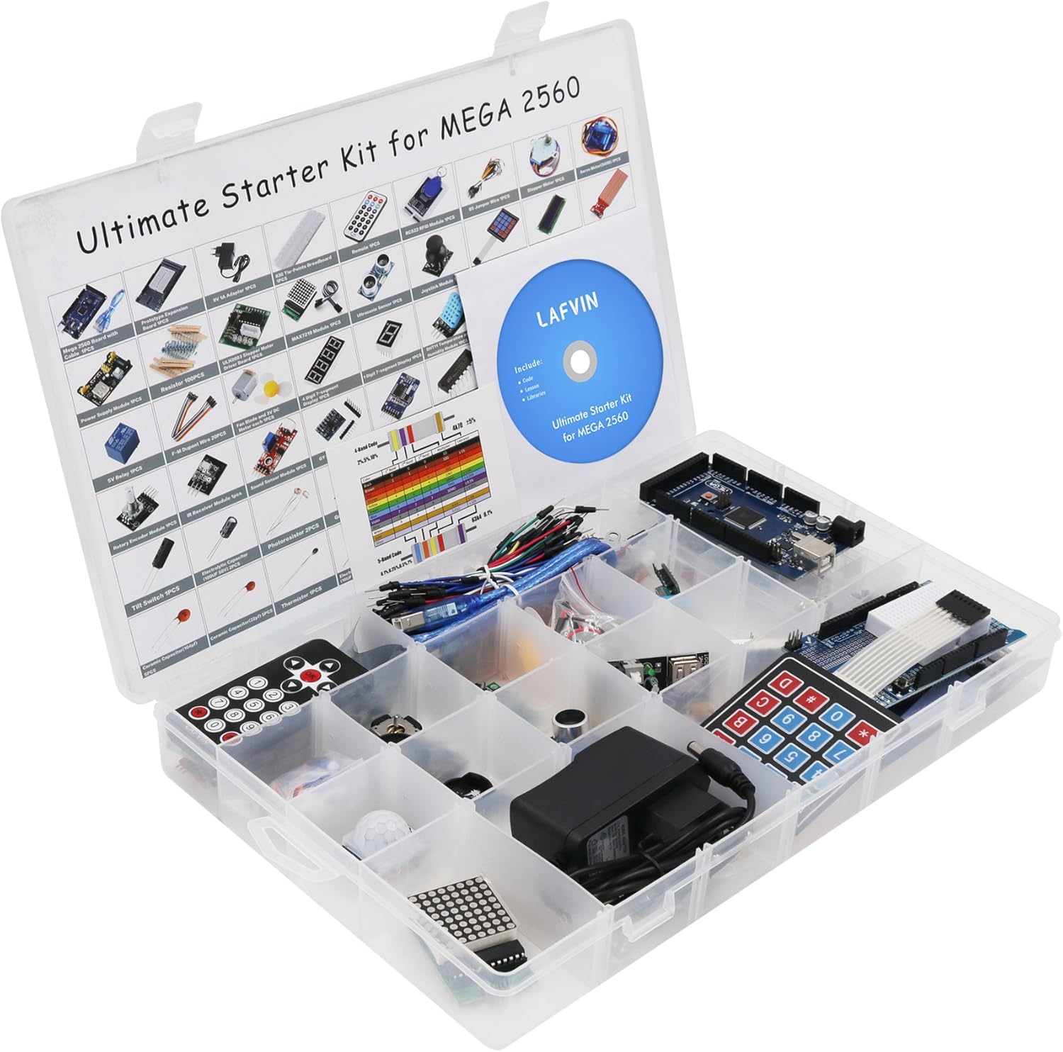 Exclusive Discount 80% Offer LAFVIN Mega 2560 Project Starter Kit for Mega328 Nano with Tutorial Compatible with Arduino IDE