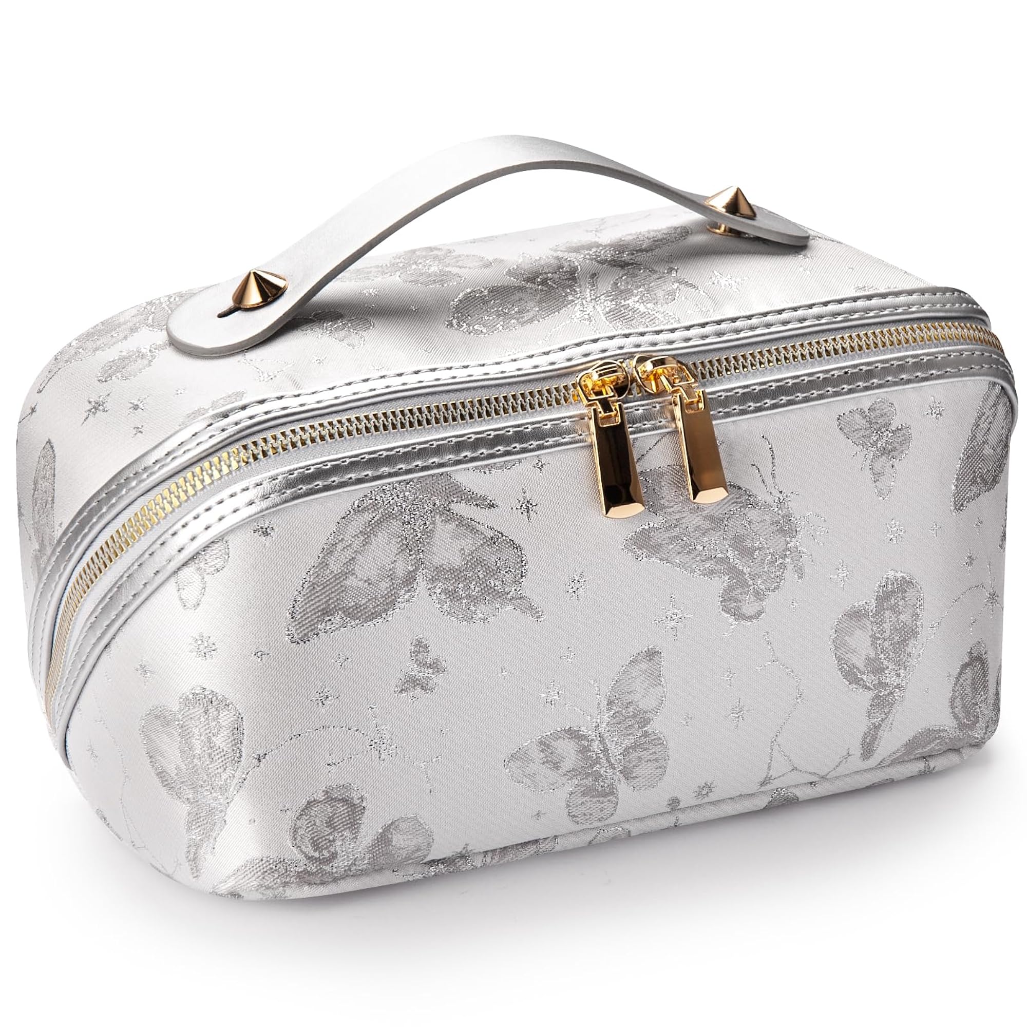 2 Piece Travel Makeup Bag, Large Capacity Organizer