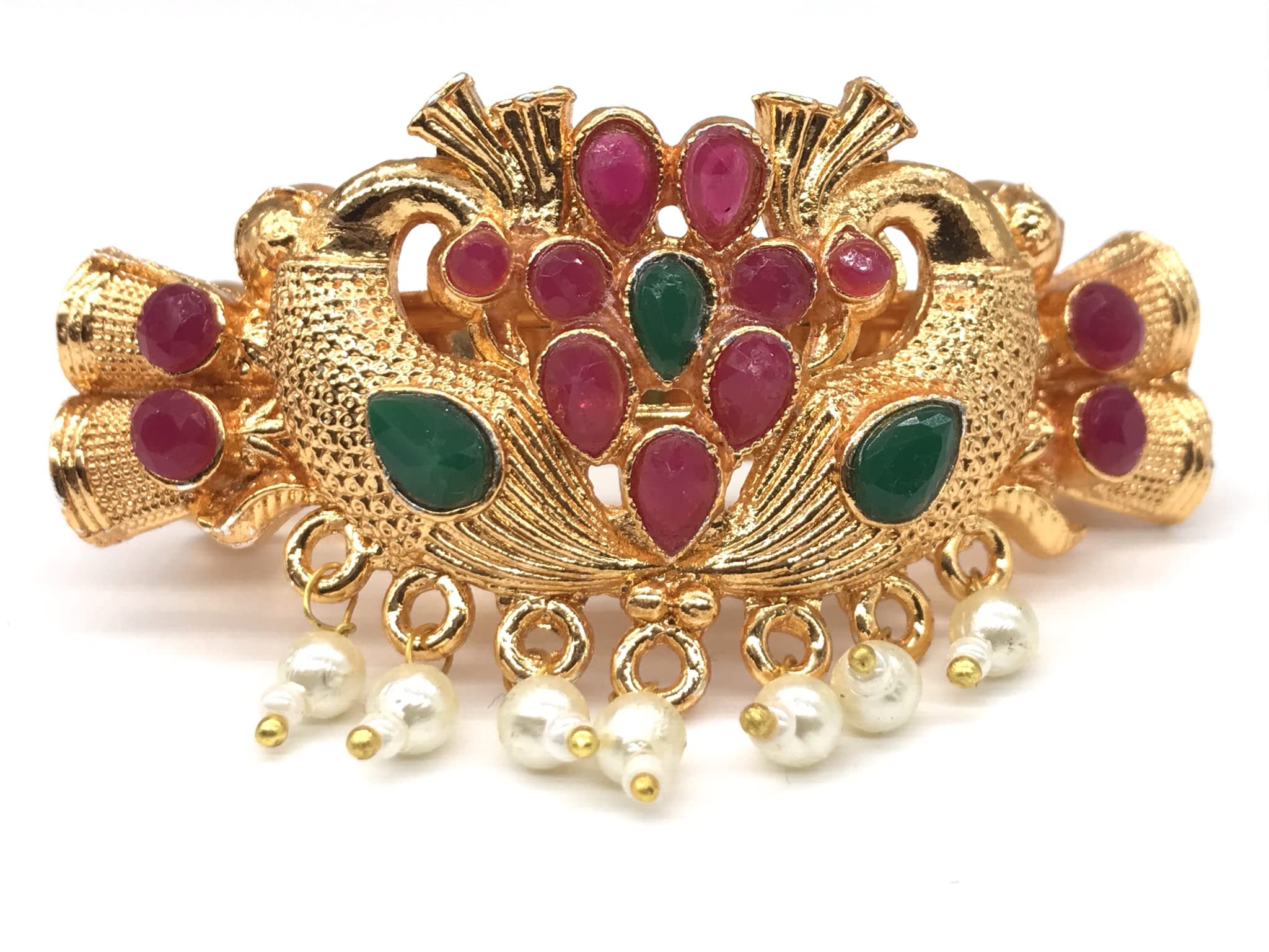 See full amazon price history chart for SriShopify Matt Finish Temple Jewellery Laxmi with Peacock, Hair Clip with simulated Red, Green Stones and Hanging Perls for Womens, (Gold, circle shape, Hair Buckle) SriShopify Matt Finish Temple Jewellery Laxmi with Peacock, Hair Clip with simulated Red, Green Stones and Hanging Perls for Womens, (Gold, circle shape, Hair Buckle) (B08MLFVF4Q) Amazon Price History, Amazon Price Tracker