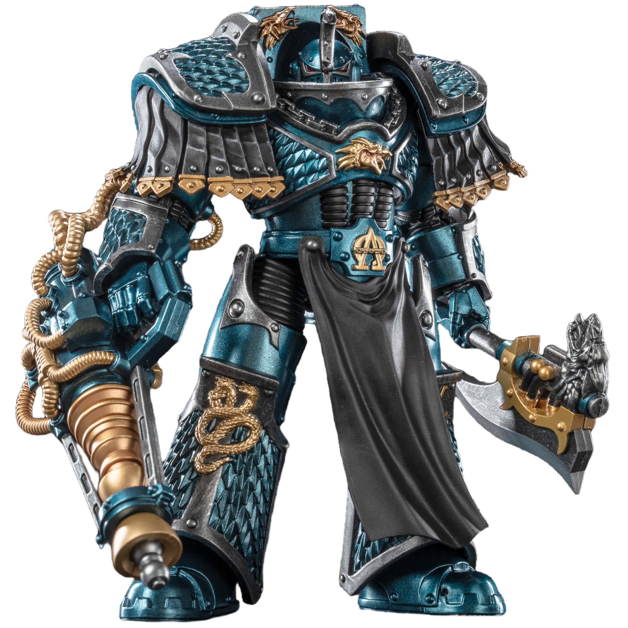 TOYVERSE JOYTOY 1/18 Actionfigur Warhammer The Horus Heresy, Alpha Legion Lernaean Terminator mit Umwandlung Beam Canon, bewegliche Gelenke, Charaktermodell
