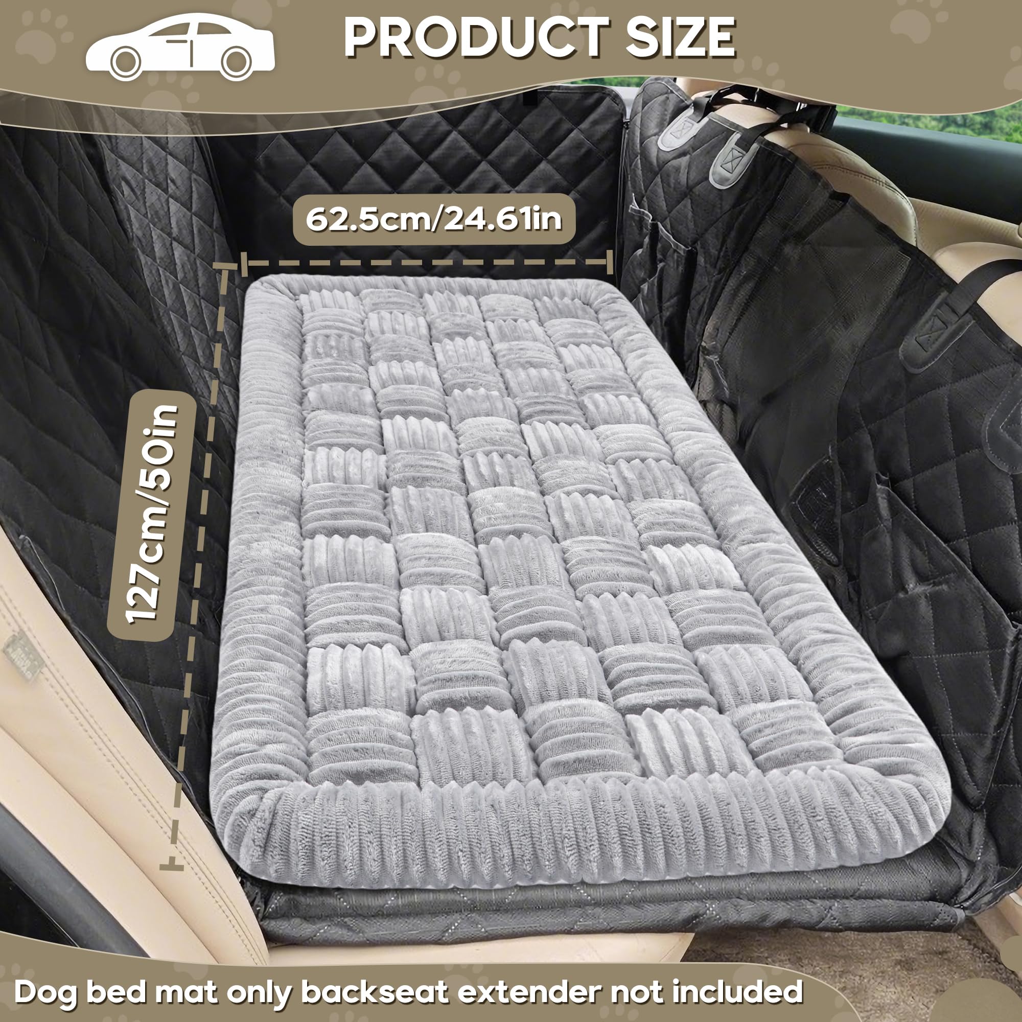 Loiion Letto per Cani Grande, Divano per Cani Taglia Gande, Coperta Antiscivolo per Animali Domestici, Tappetino da Viaggio Resistente alla Masticazione per Cane,127×62.5cm