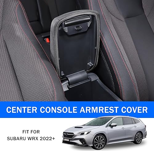 Miniatura 7 de Funda protectora para consola central de automóvil compatible con Subaru WRX 2021-2023, almohadilla de consola central de automóvil, funda de caja