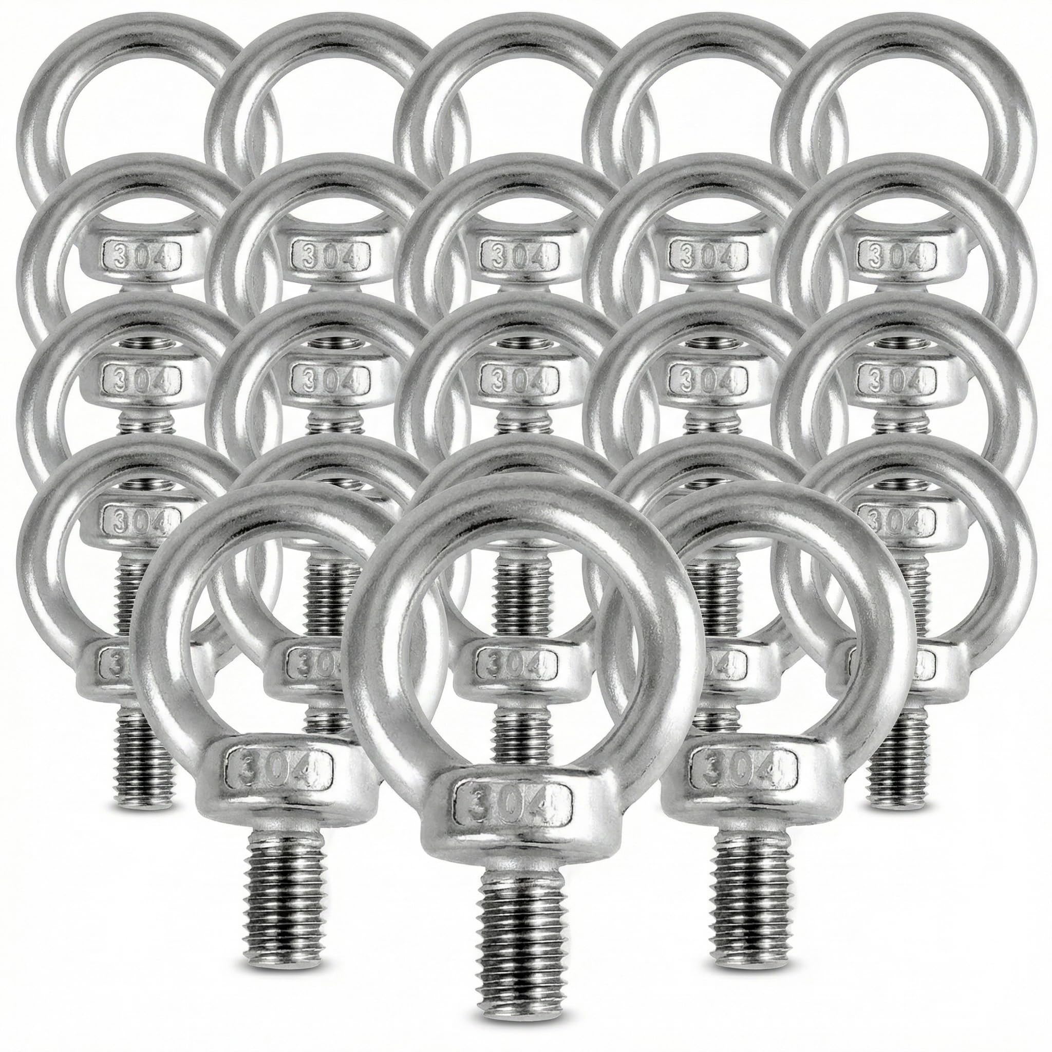 Perno ojo de levantamiento M12x20 y anillos de elevación de 300KG 8