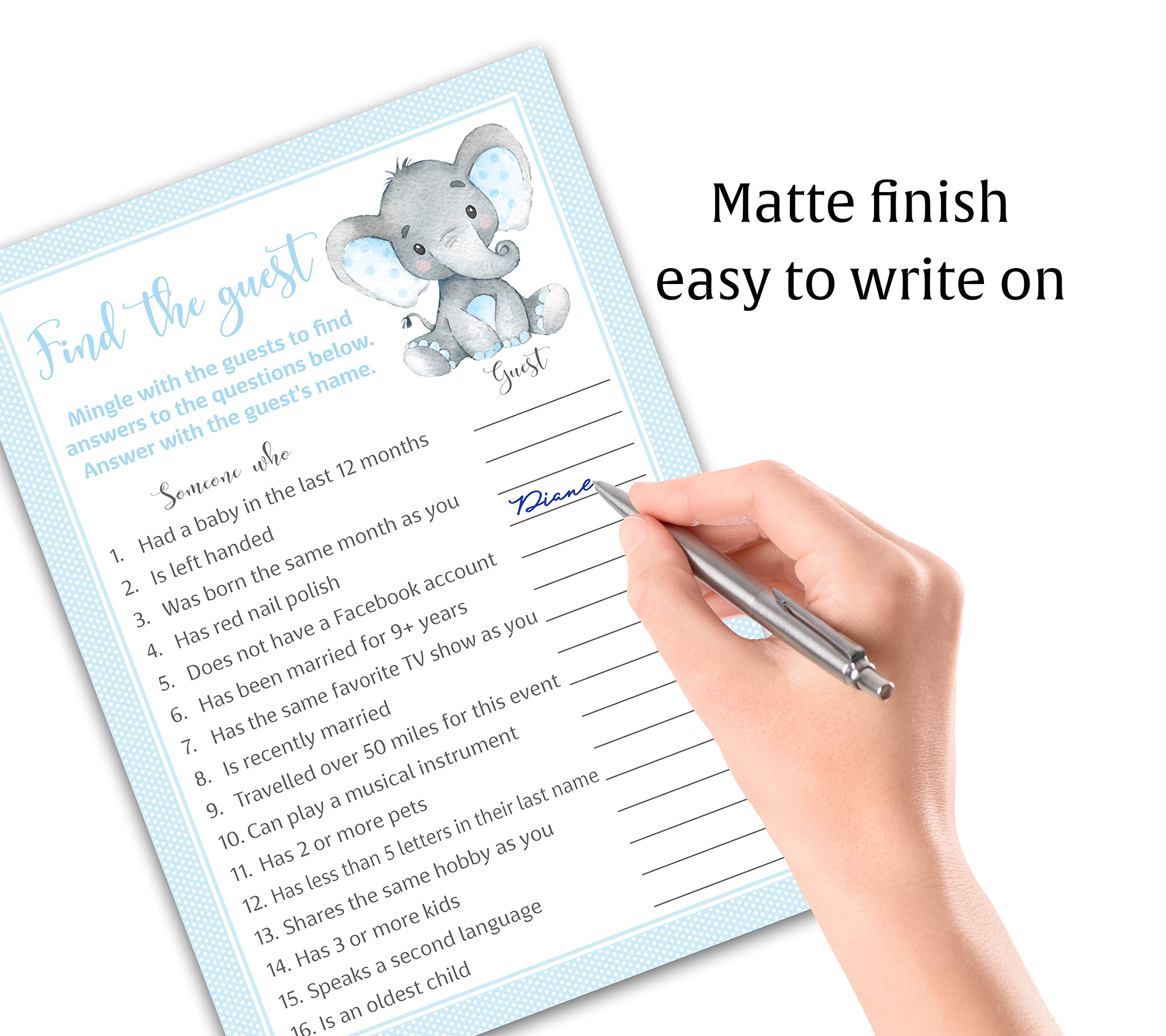 Buy FIND THE GUEST Baby Shower Game — Pack of 25 — BOY Baby Shower
