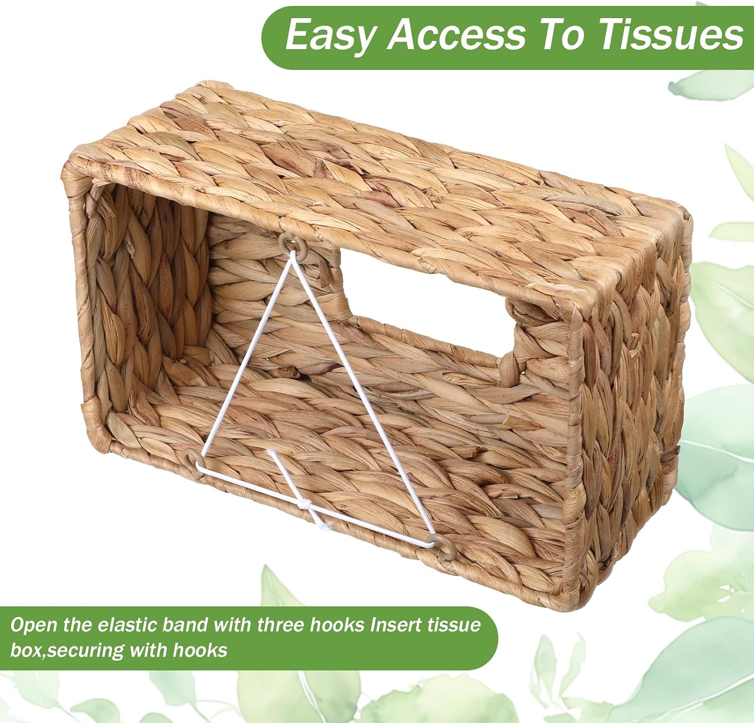 2 Pcs Woven Tissue Box Cover image 3