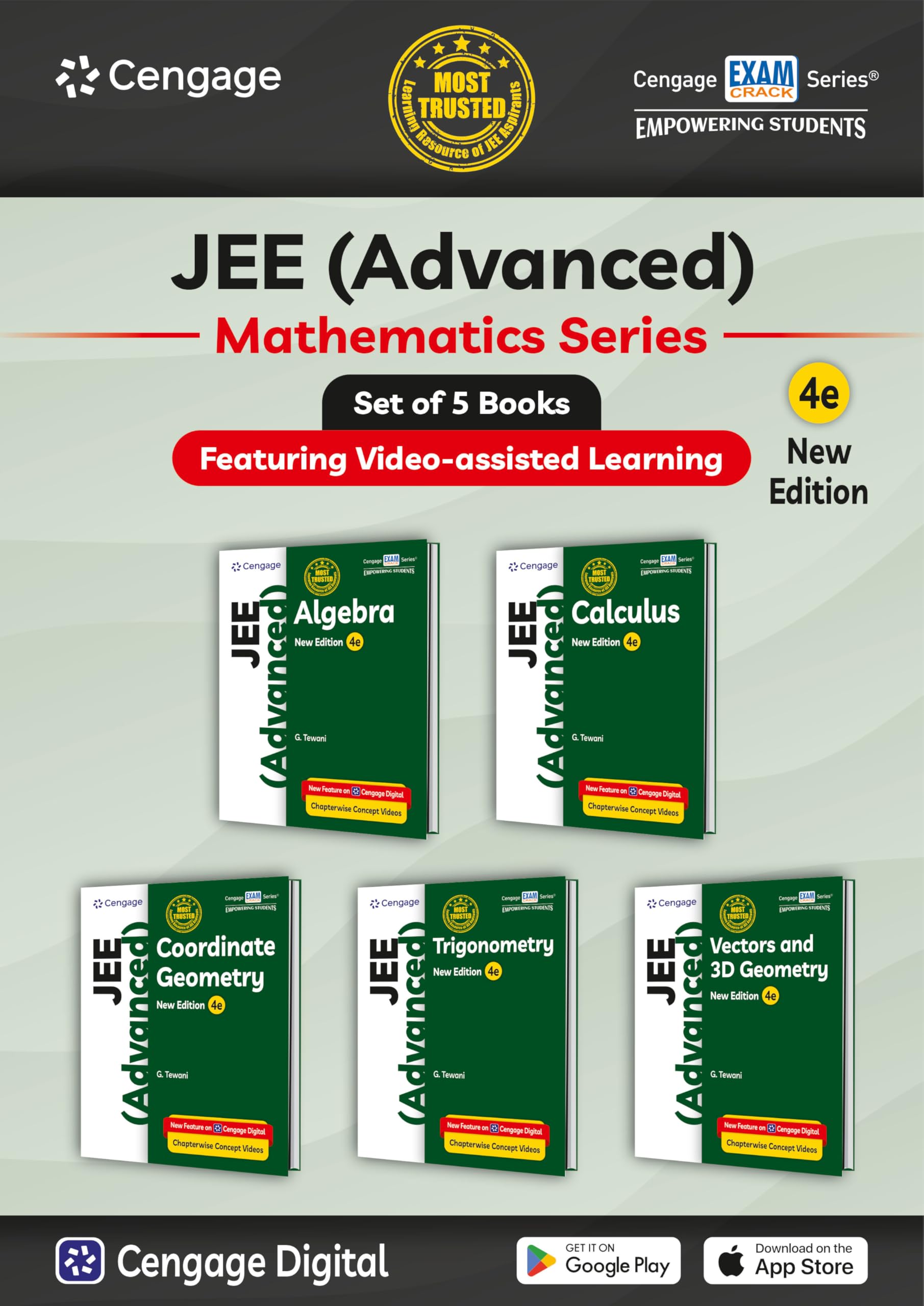 Cengage Mathematics Combo for JEE Advanced: 5-Book Set with Pack of 5