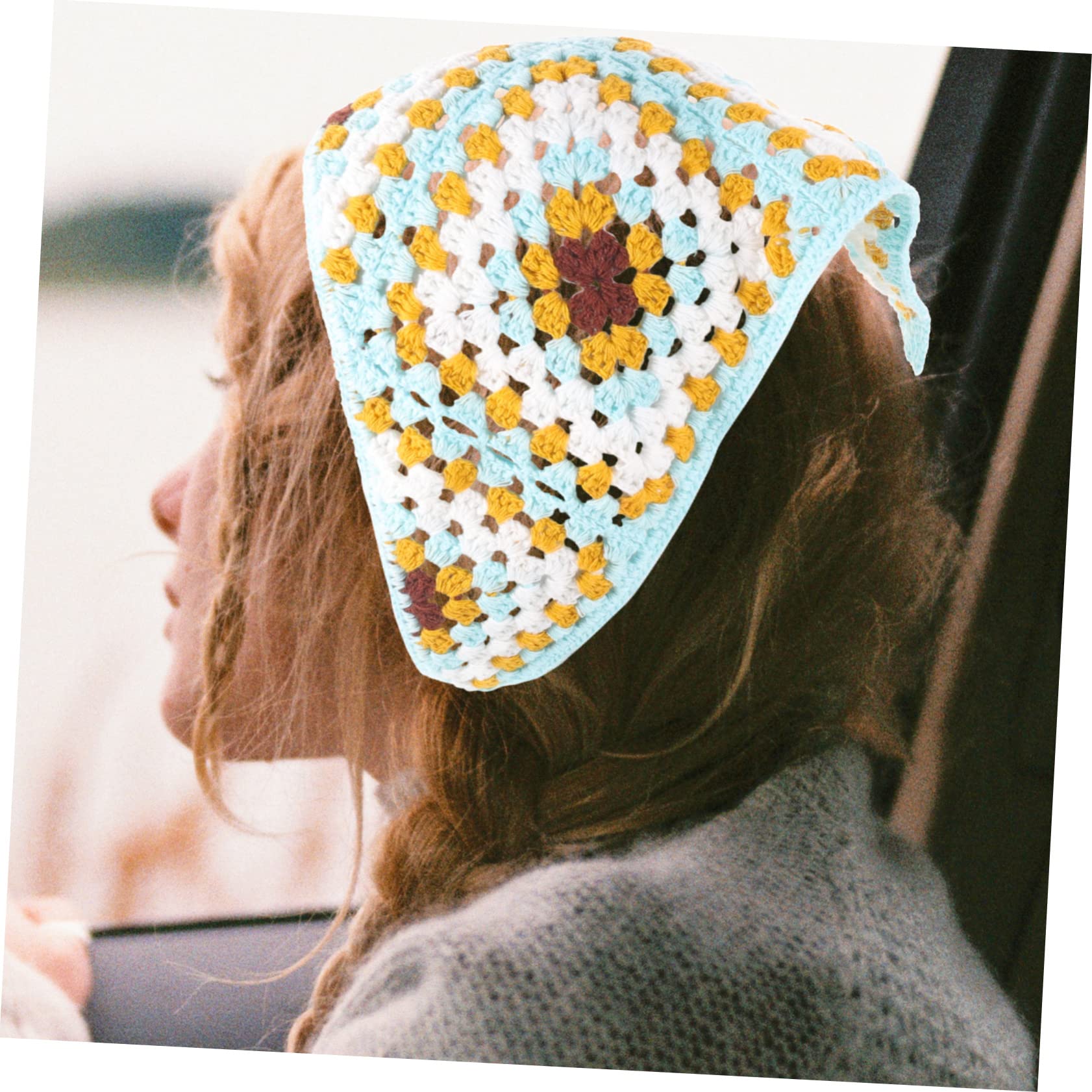 minkissy 5 Uds Diadema Triangular Diademas De Bufanda Para El Cabello Bandas Para La Cabeza Para El Cabello De Las Mujeres Maquillaje Crochet Bandana Crochet Diademas Para
