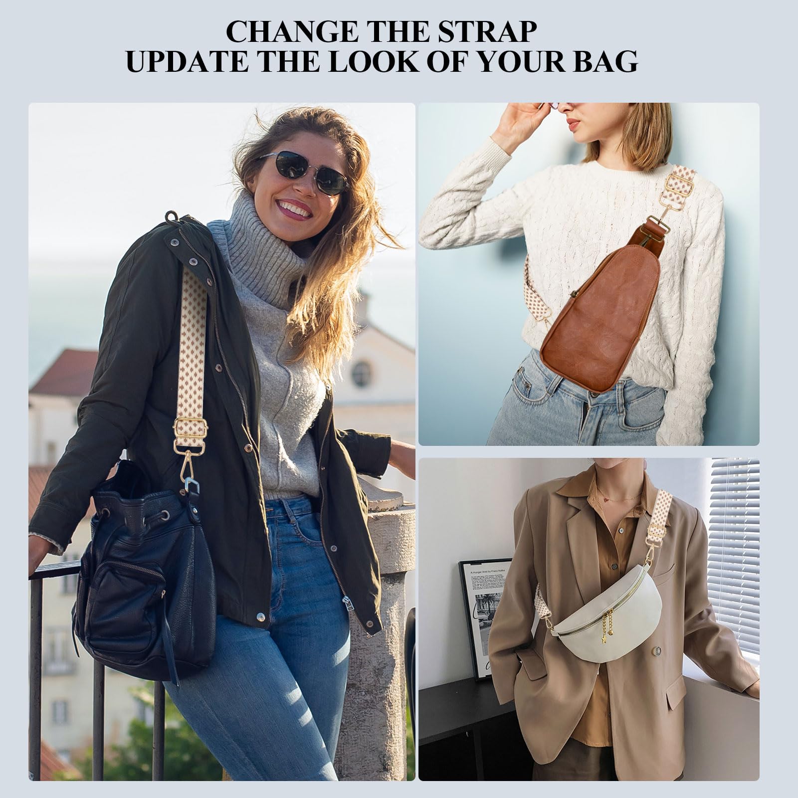 Cinghia Regolabile Per Borsa | Tracolla Larga 3.8cm Donna - Stile Chitarra - Foto 9