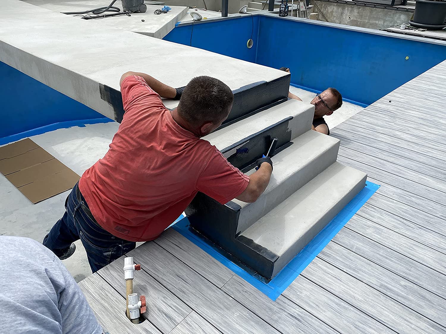 Dipoxy 2K-5000 Epoxidharz Pool Paint 20,0kg (A 12,5kg +B 7,5kg) +1,0kg Himmelblau 5015