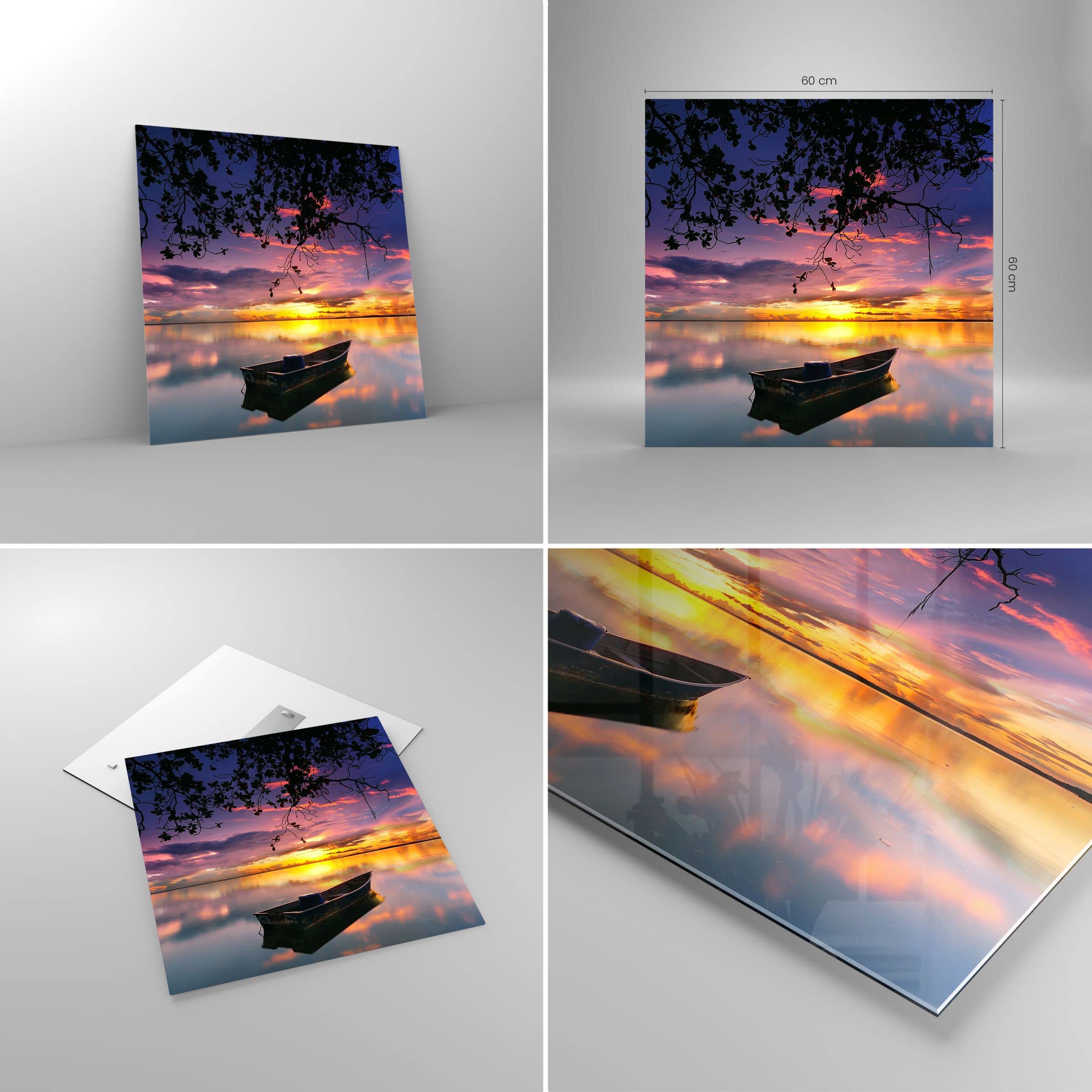 Impression sur Verre 125x70cm Tableaux Image Photo Plage