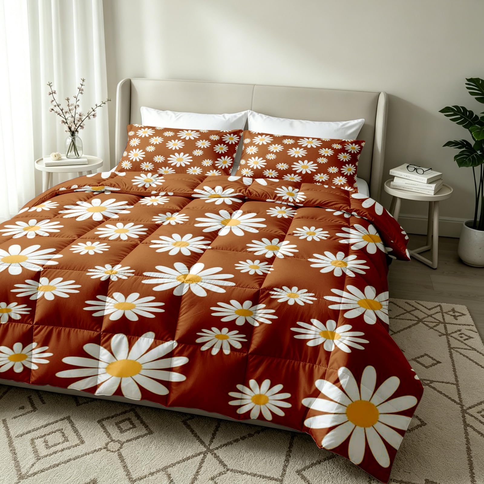 Gänseblümchen Bettdecke ohne Bezug 155x220 cm, 4 Jahreszeiten