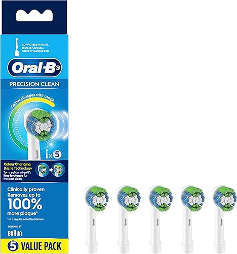 Miniatura 3 de Braun Oral-B Precision Clean Cabezales de cepillo de dientes (paquete de 5, servido en todos los cepillos giratorios Oral-B