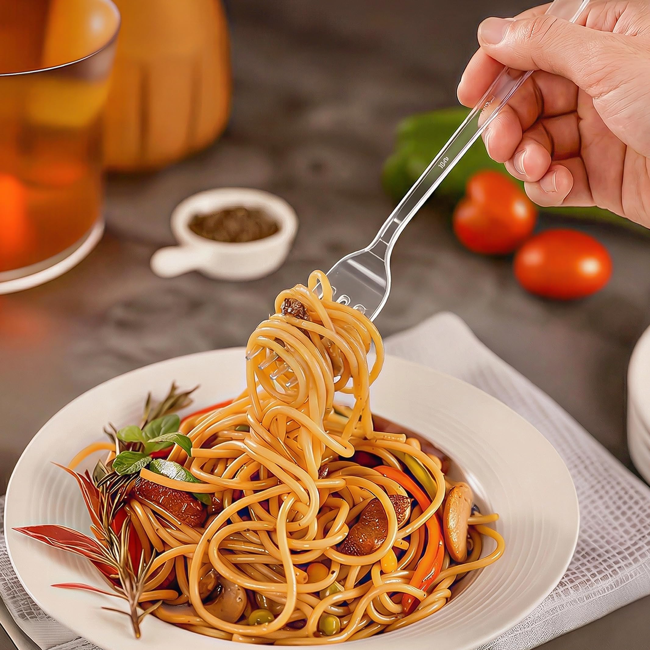BYSNOW 360 Pack Heavy Duty Disposable Silverware -4