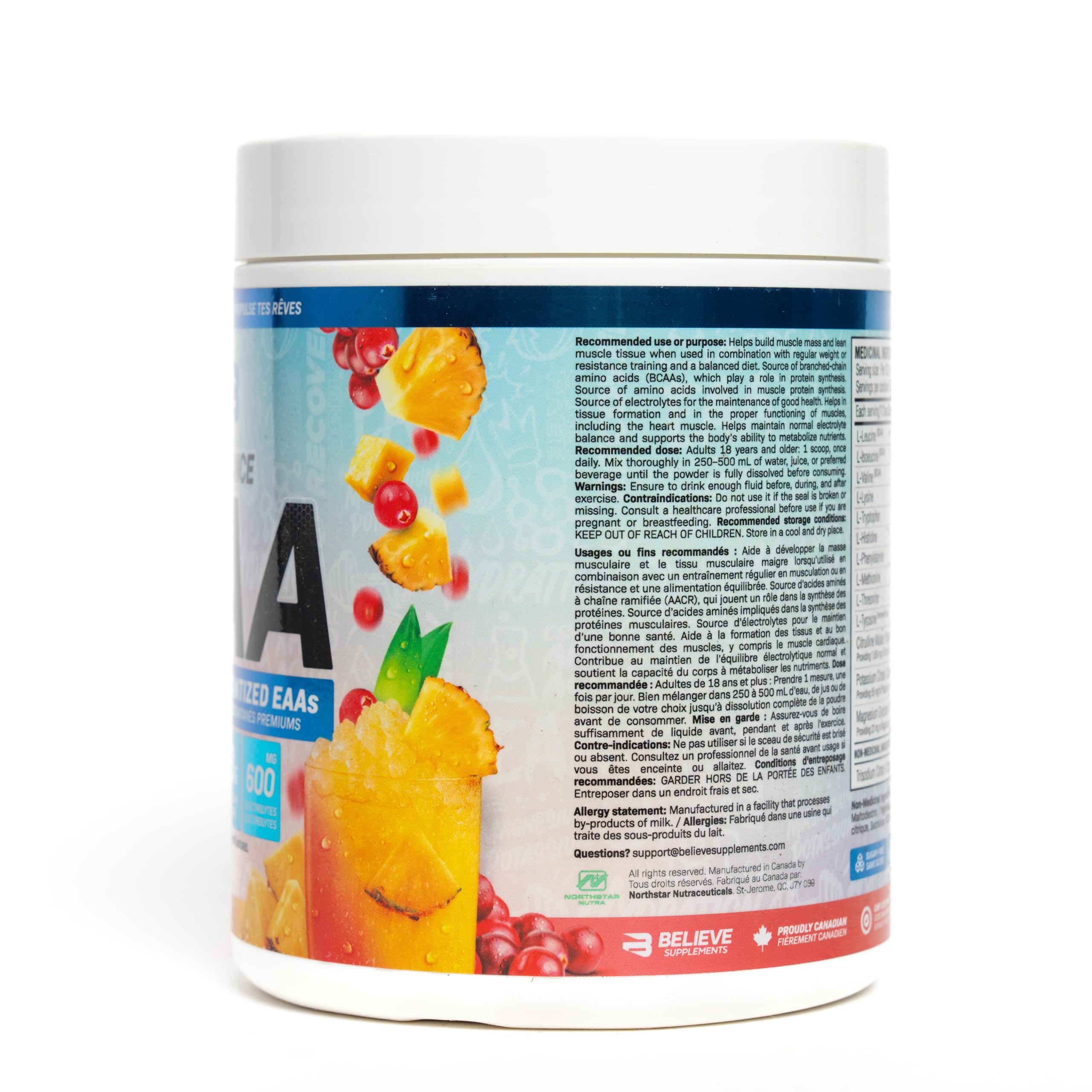 Believe Supplements Performance EAA | Essential Amino Acids, L-Citrulline Malate, Electrolytes | Boost Muscle Recovery, Performance & Hydration | 30 Servings (Hawaiian Sea Breeze) — Amazon image 6