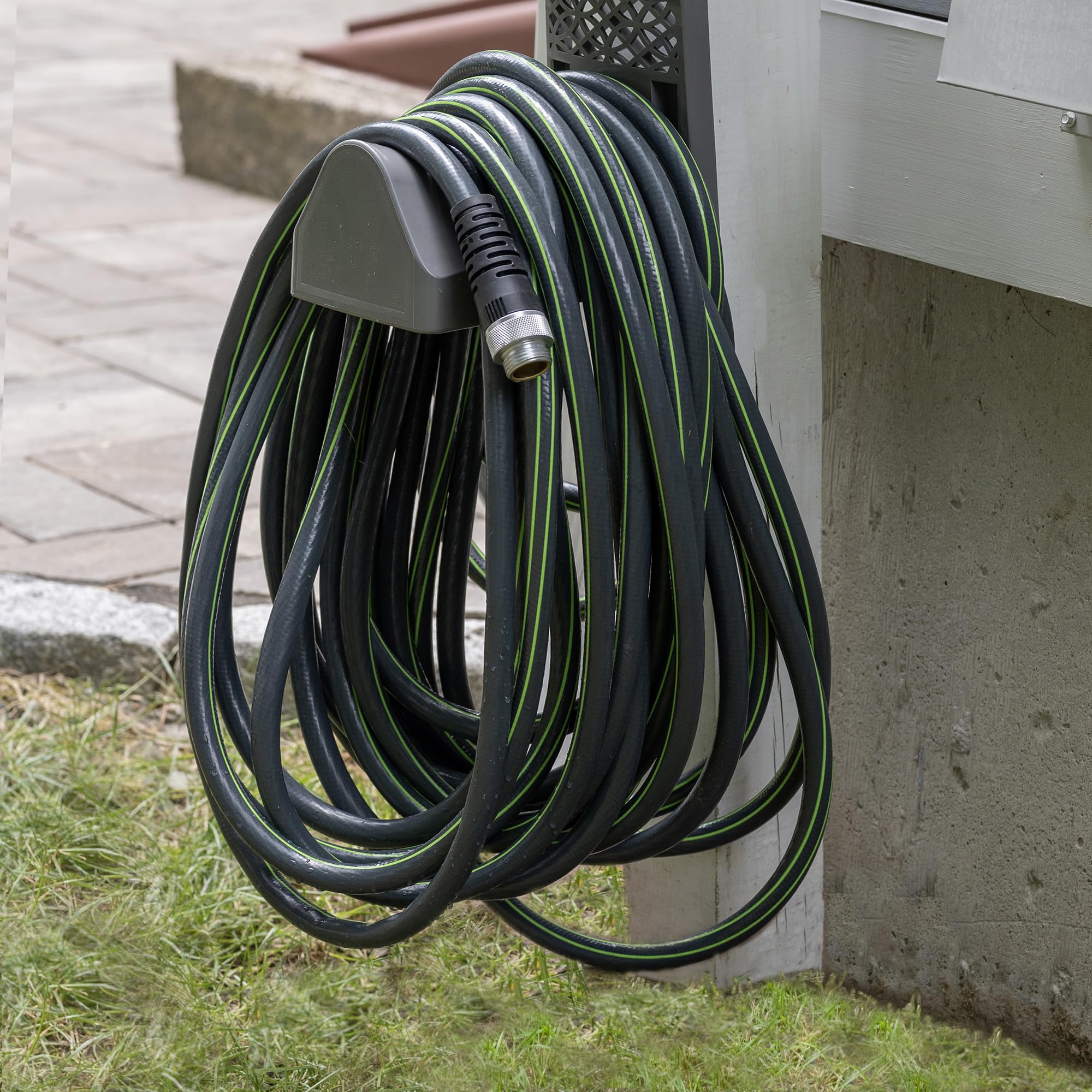 Teknor Apex 5102-100 - Manguera de jardín flexible con control de torceduras, color gris