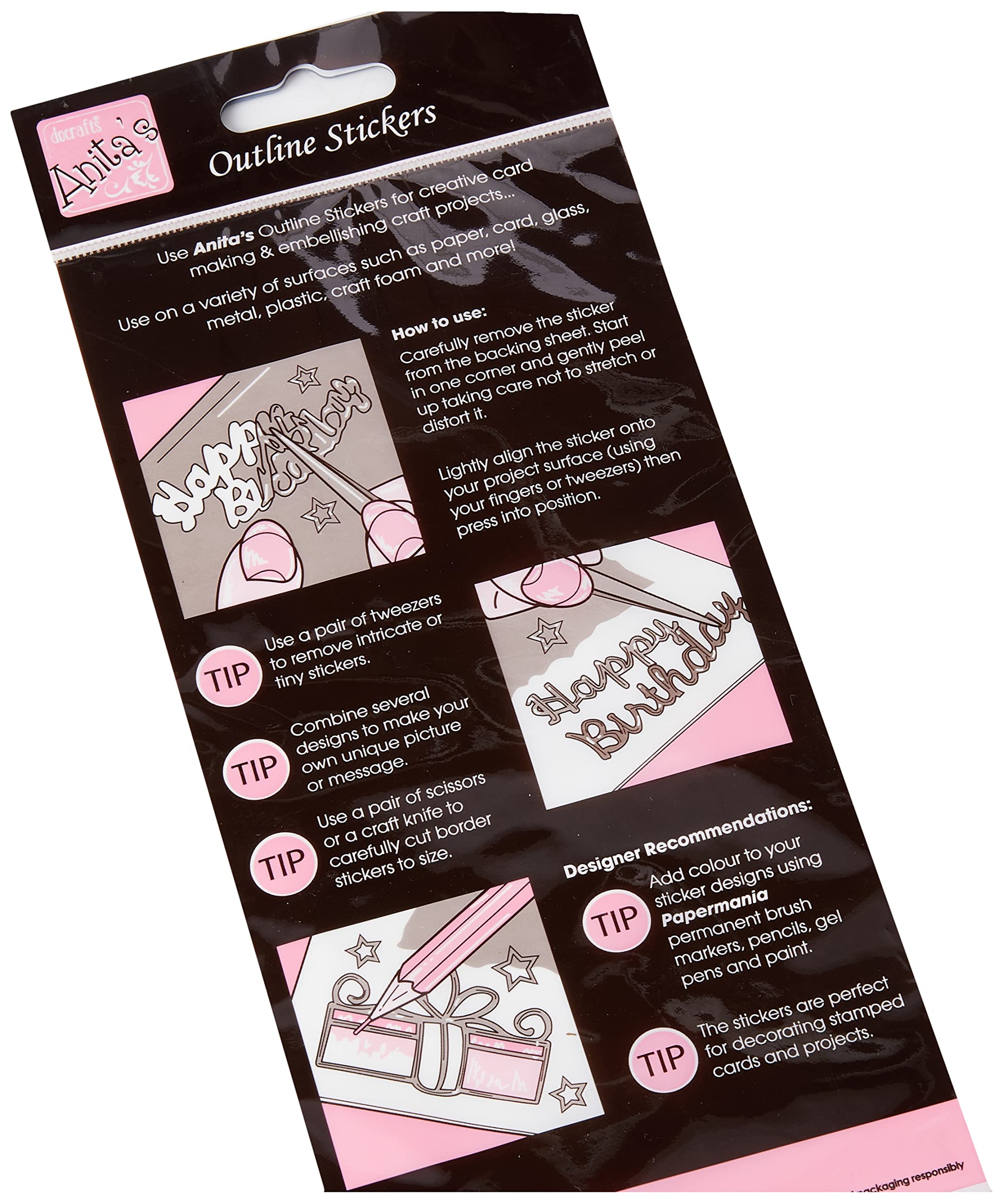 Teaaha Lot De 8 Feuilles D'autocollants à Paillettes Dorées Pour