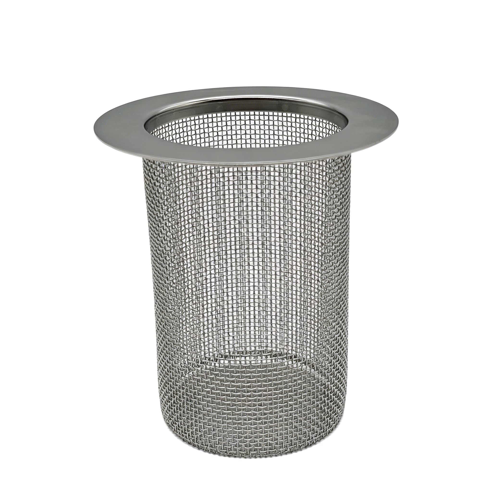 3.5" Diameter Floor Drain Strainer 4" Tall 304SS Cylinder Filter Basket