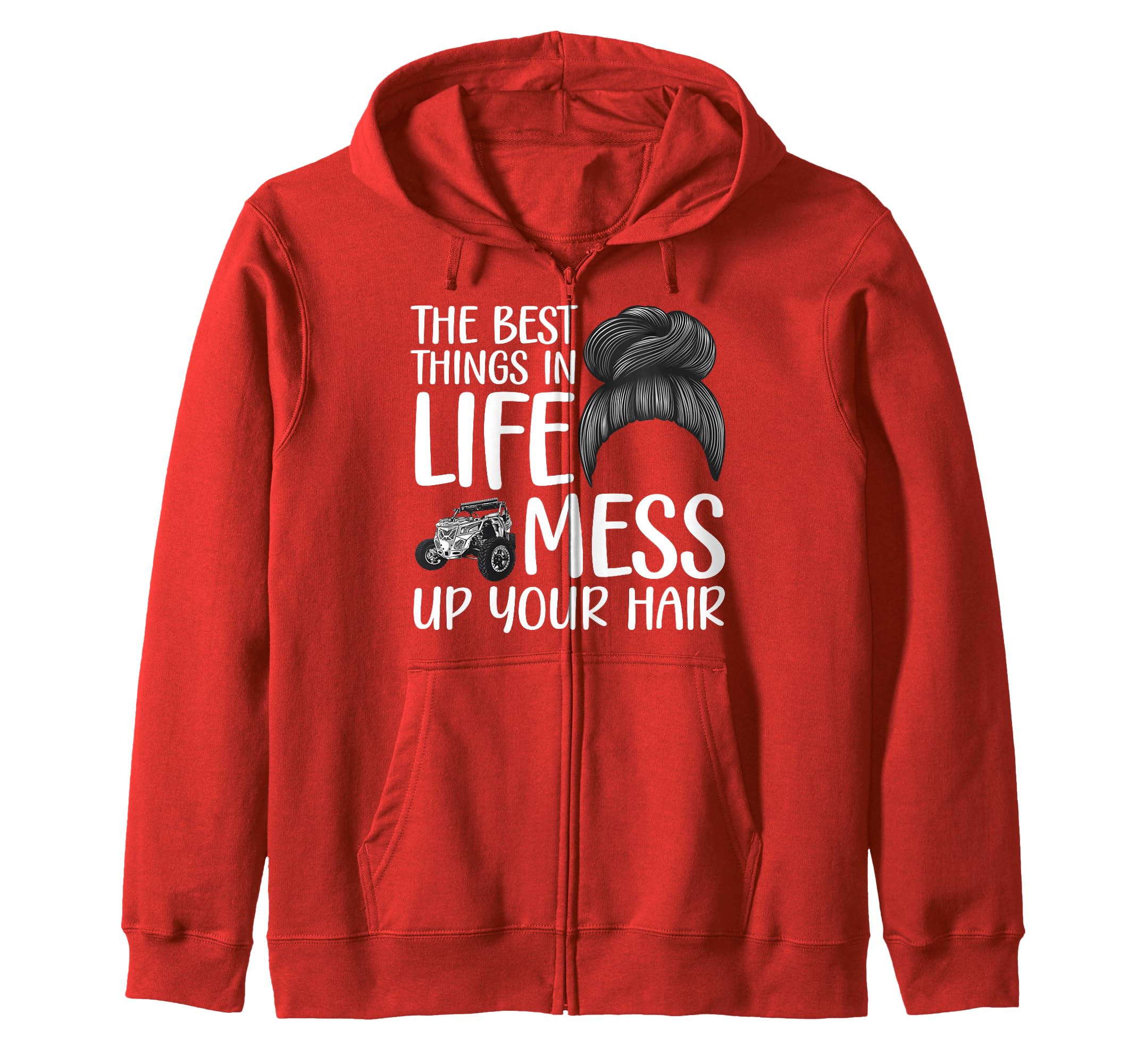 Cool SXS Art For Women Girls Side-By-Side Offroad UTV Riding Zip Hoodie