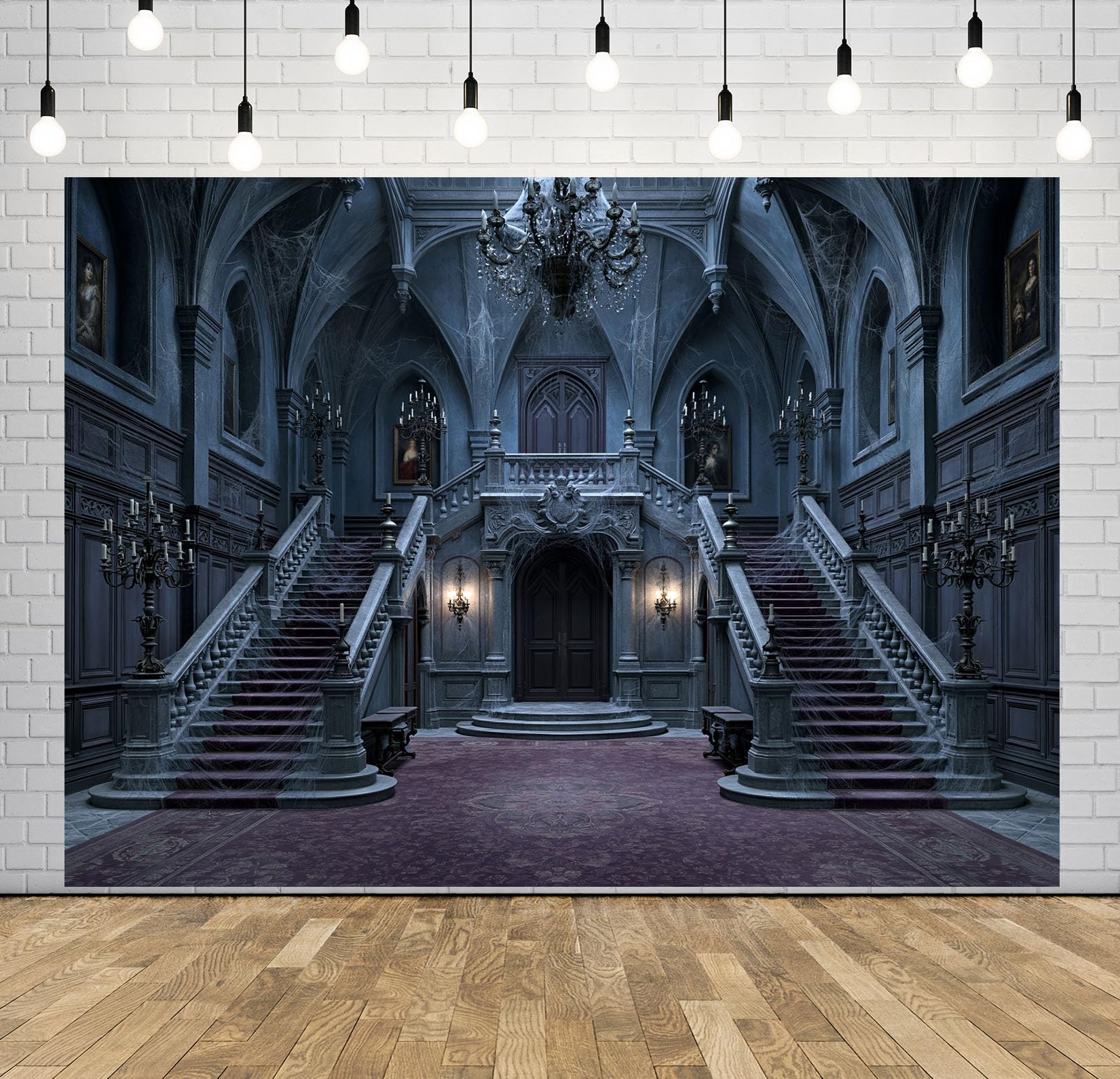 10x8FT (3x2.5m) Villa Oscura Doppia Scala Sfondo Fotografico