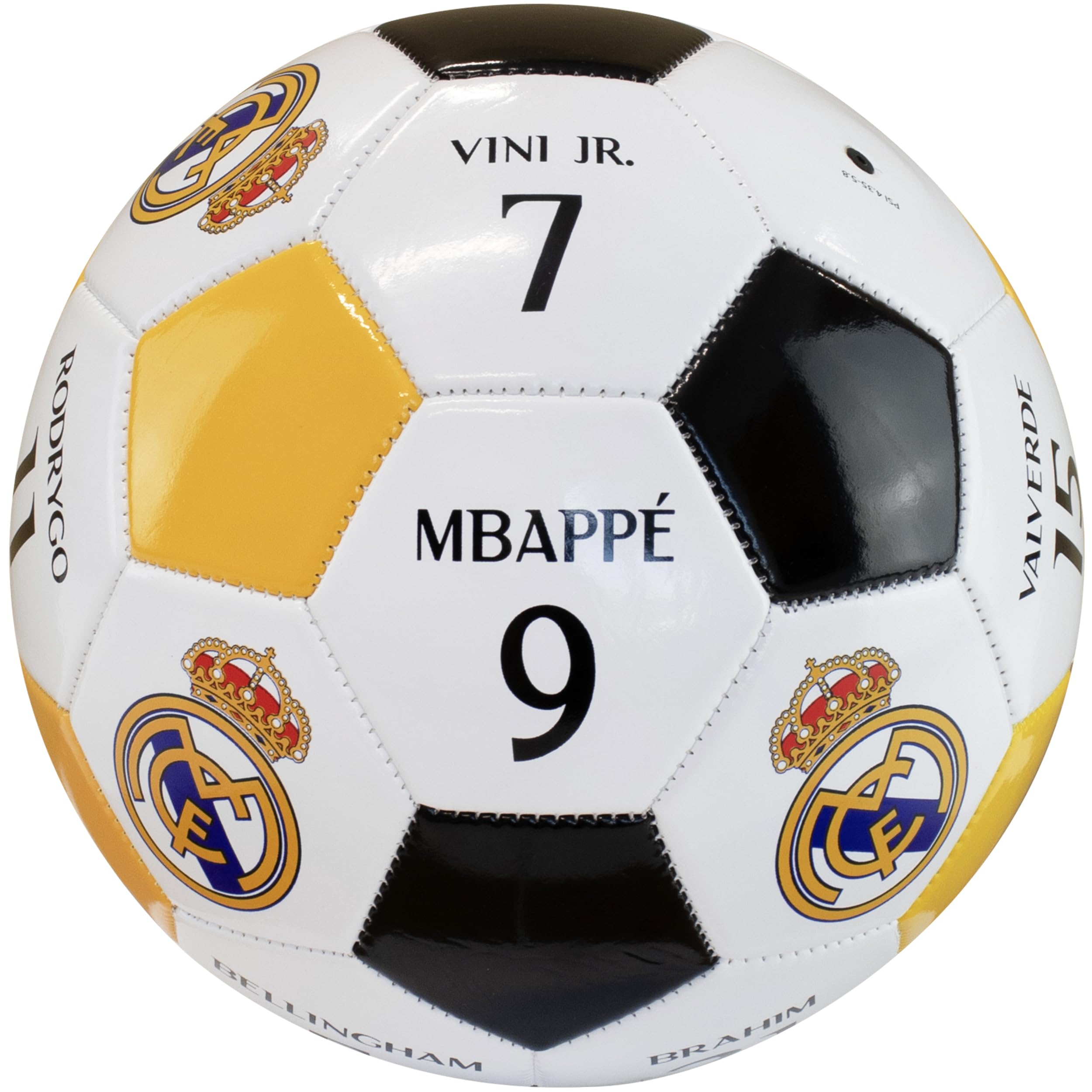 Maccabi Art Official Real Madrid Soccer Ball, Size 5 Football, Authentic Club Logo, Premium Fan Collectible for Training, Play & Display