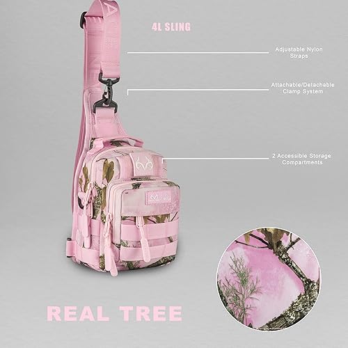 Miniatura 43 de WOLFpak Mini mochila táctica 4L (verde OD) mochila cruzada compacta para gimnasio, viajes y EDC | Bolsa de hombro táctica con múltiples bolsillos -