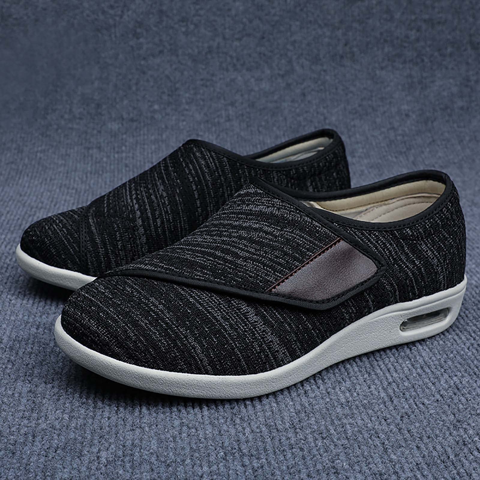 Zapatilla Ancho Especial Mujer,Hombre Zapatos Extra Anchos para Pies Hinchados Zapatos Diabéticos de Artritis Edema EU 42(27.5cm/10.8in)