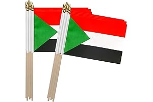 TSMD Sudan Stick Flag: A Mini Representation of Sudanese Pride
