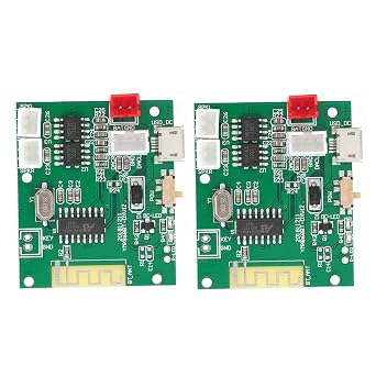 1 Pair Audio Amplifier Board, Power Amp Module Amplifier Board Audio Stereo Sound Speaker for Bluetooth 5.0 TWS 3.75V, for Speaker Sound System DIY