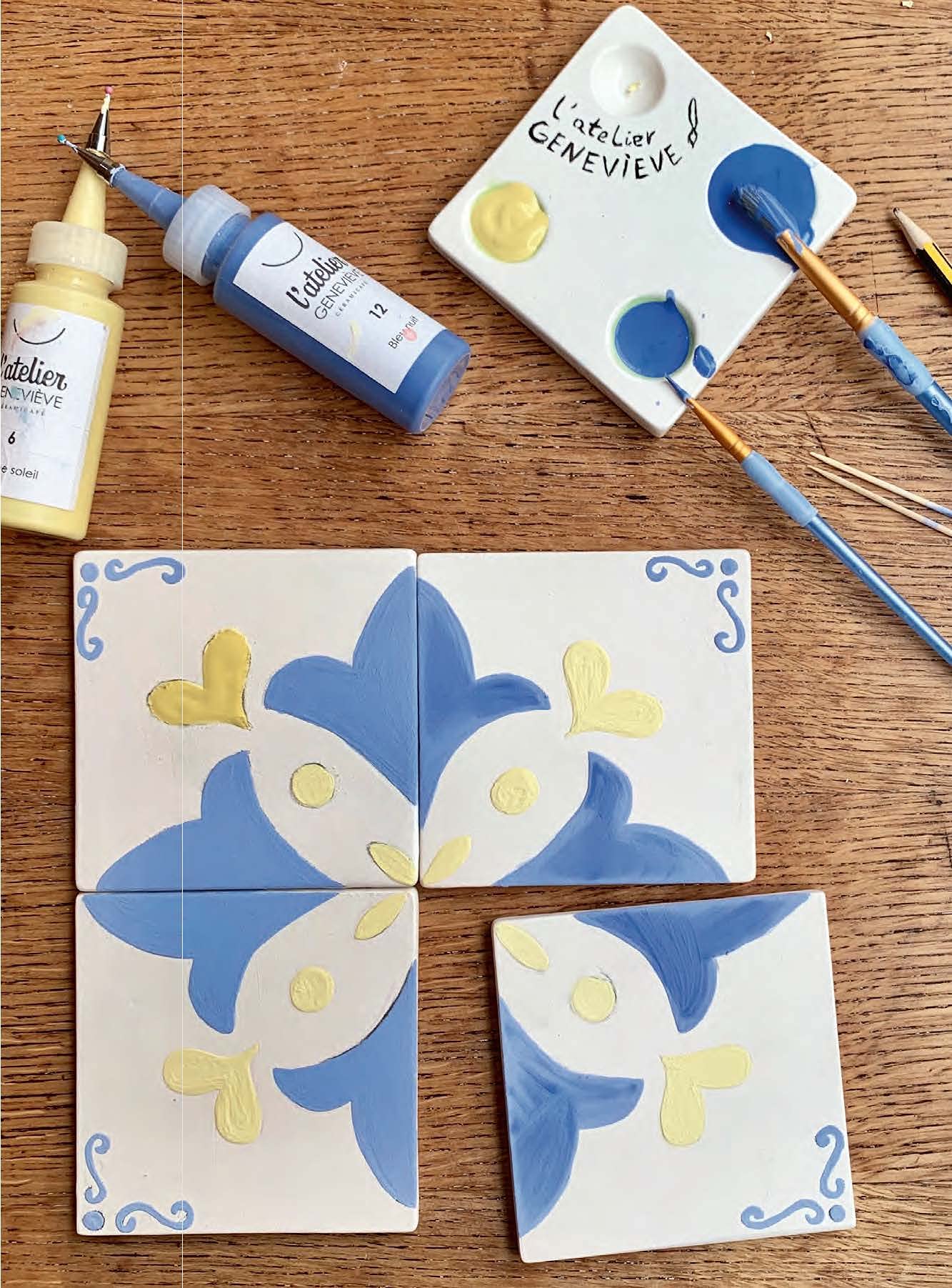 Peinture sur Céramique - 20 projets en pas-à-pas pour un lâcher prise créatif