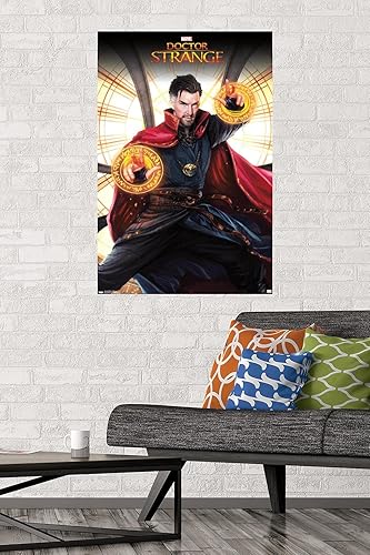Miniatura 2 de Trends International Marvel Doctor Strange - Póster de pared de tragaluz, 34 pulgadas de largo x 22.4 W, versión premium sin marco