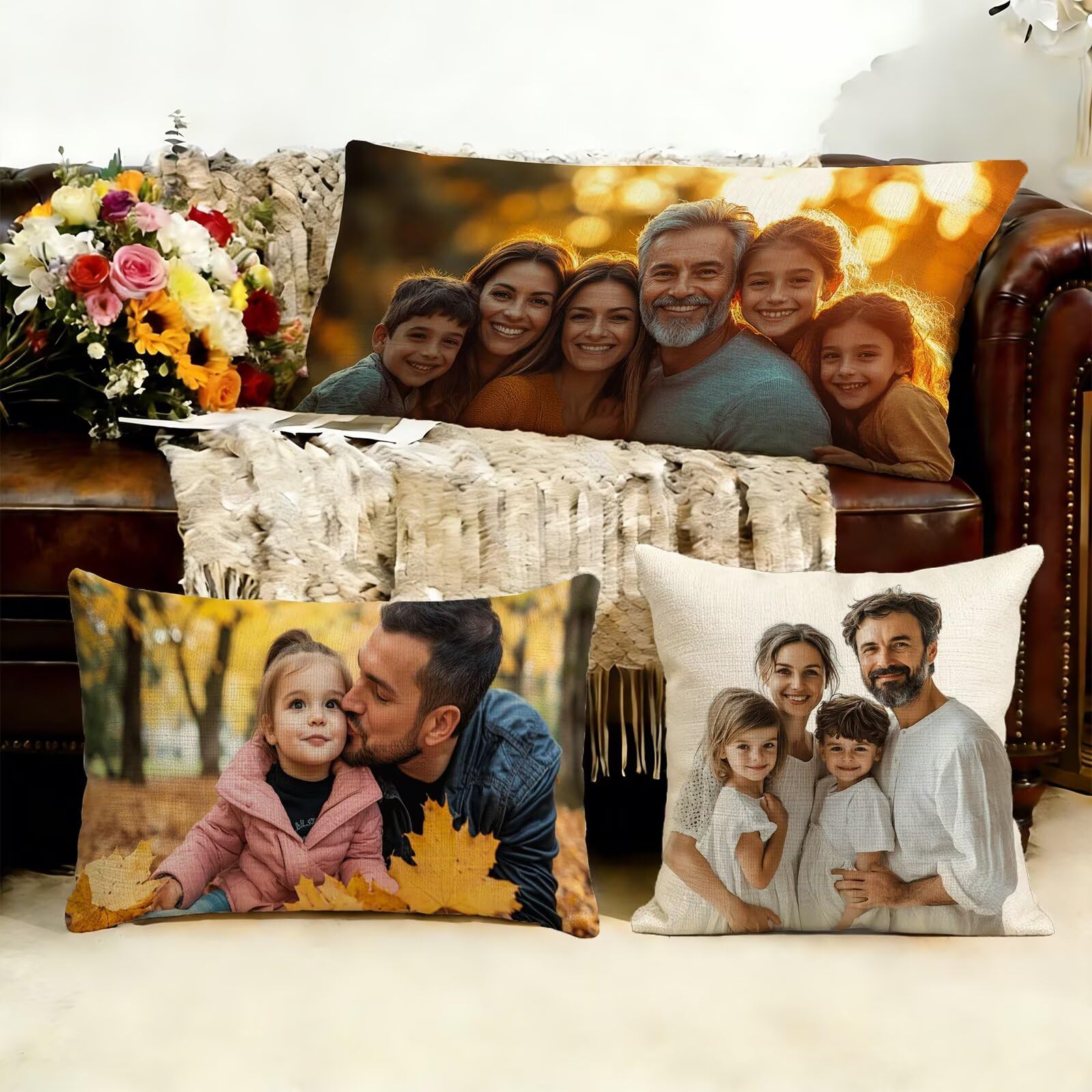 Cojin Personalizado Foto a Doble Cara 60x180cm - Cojines Exterior,Funda de Almohada Impermeable - Regalo Original para San Valentín y Aniversario Parejas para Cama Sofa Terraza Salon Jardin J1-273