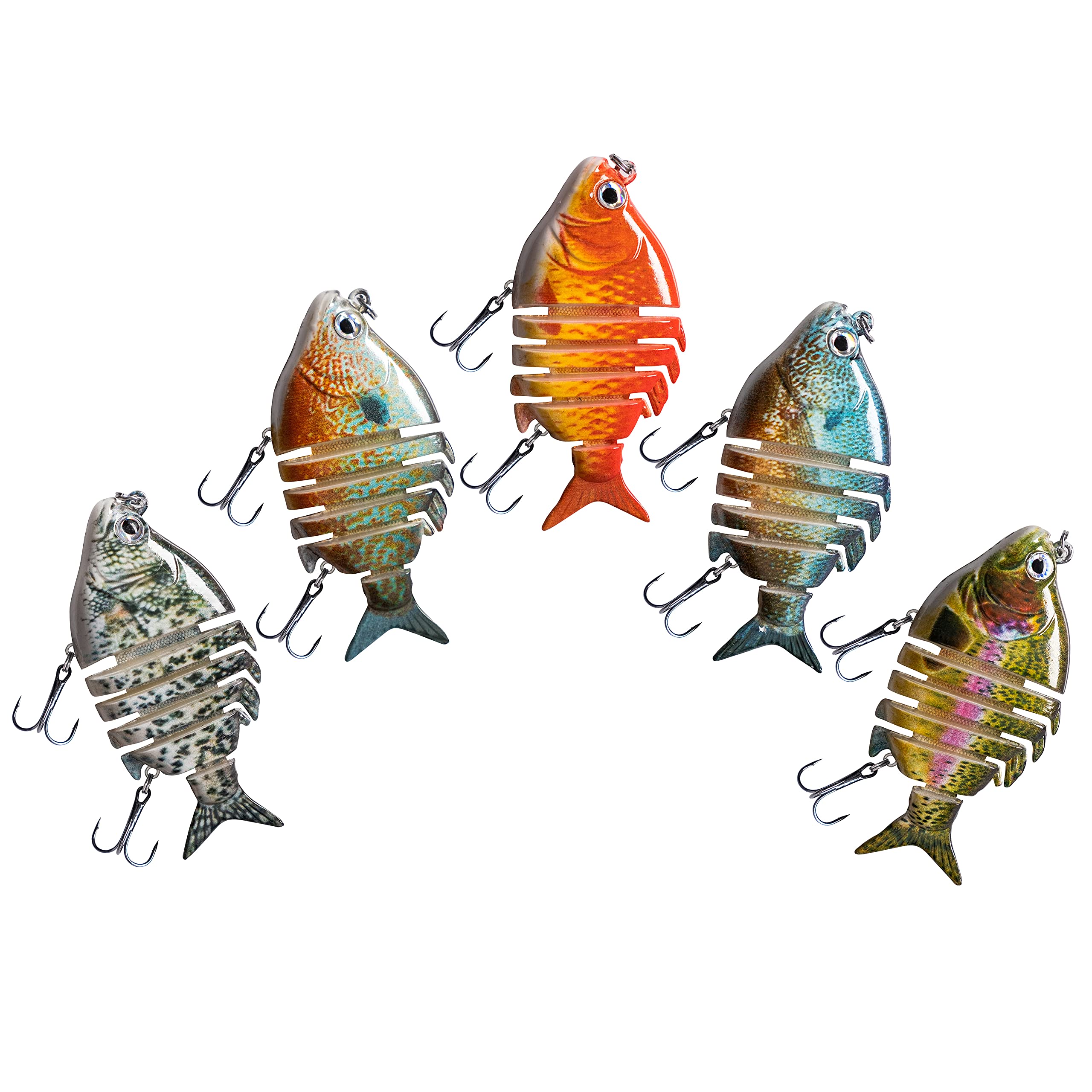 Calissa Offshore Tackle Multi Jointed Bass Swimbait Fishing Lure Crankbait ||| 4 inches 0.7oz (20g)