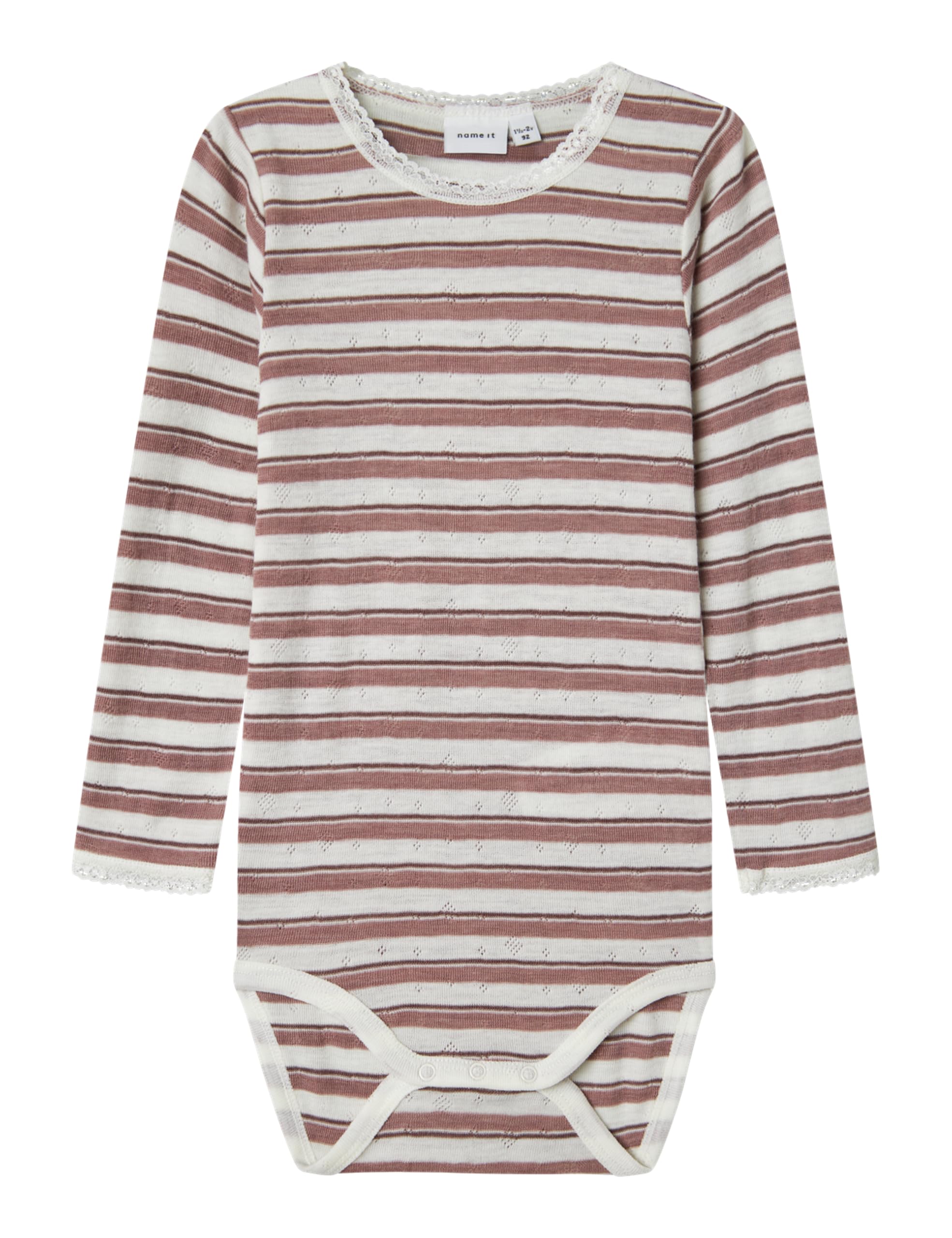 NAME IT Mädchen Nmfwang Wool Needle Ls Body Noos Langarmbody (1er Pack)