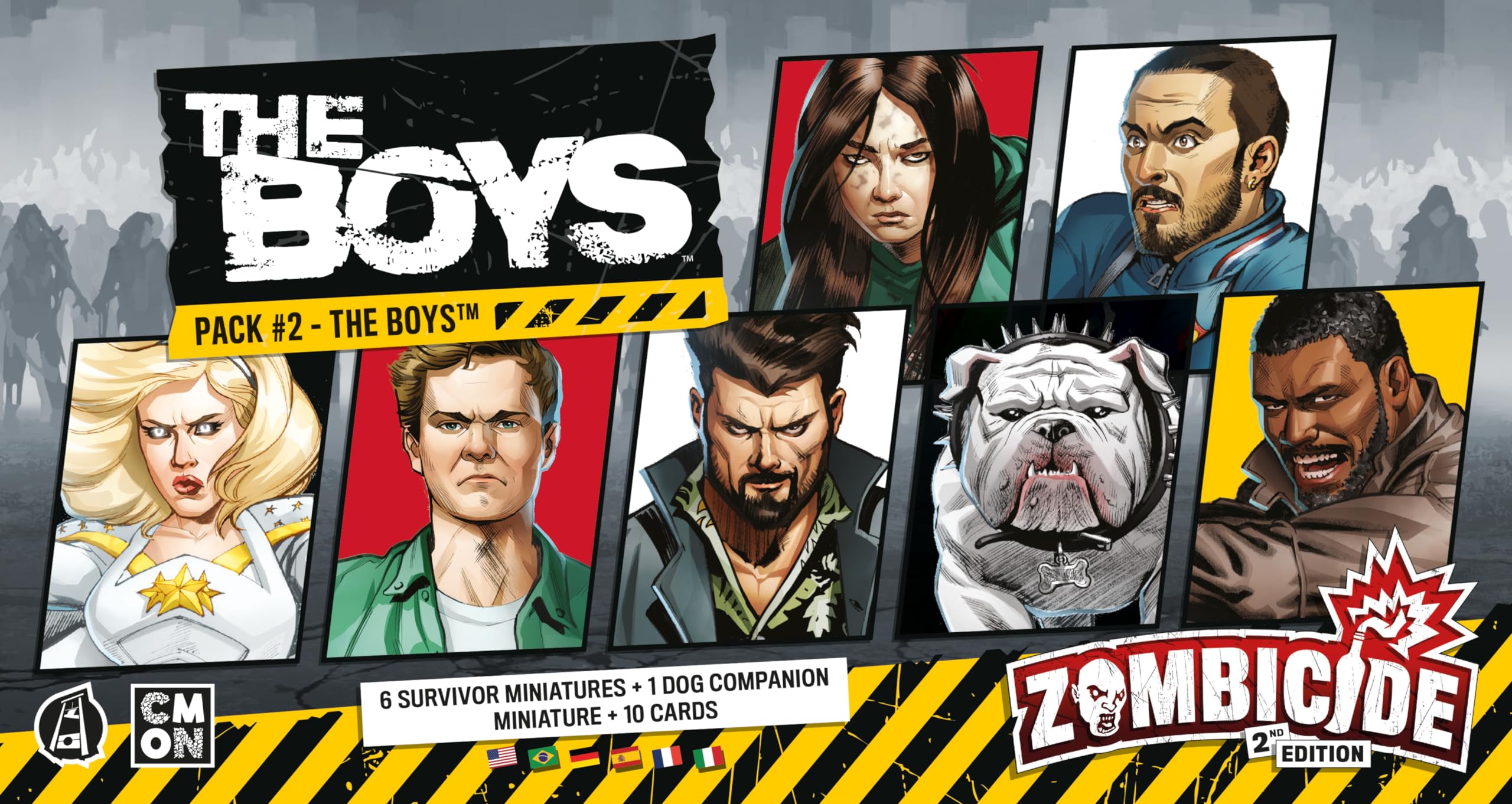 Asmodee - ZOMBICIDE Extension : The Boys Pack #2 - The Boys- Jeux de société - Jeux de Plateau - Jeux de Figurines - A partir de 14 Ans - 1 à 6 Joueurs - Version multilingue