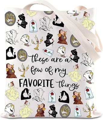 ENSIANTH Beauty Inspired Shoulder Bag Belle Princess Lover - Fairy Tales - A Tale as Old as Time-Family Trip -Beast Tote Bag