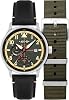 AVI-8 Men's 44mm Hawker Hurricane Mckellar Dual Time Watch with Leather Strap AV-4101