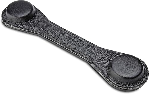 Miniatura 2 de Marcapáginas de cuero con peso de papel para libros de cocina, libros de trabajo y libros de texto abiertos para lectura manos libres, cuero negro,