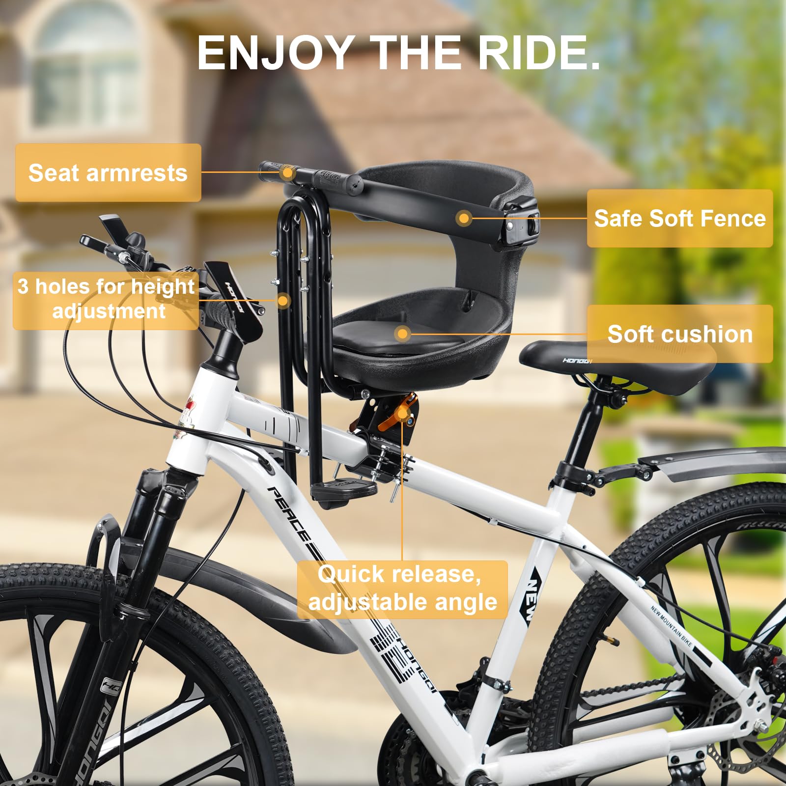 Baby Bike Seat Front Toddler Bike Thule Yepp Maxi Rack Mount Child