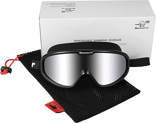 Miniatura 6 de Gafas de natación, gafas de natación de moda, anti rayos UV, antivaho de marco ancho para adultos