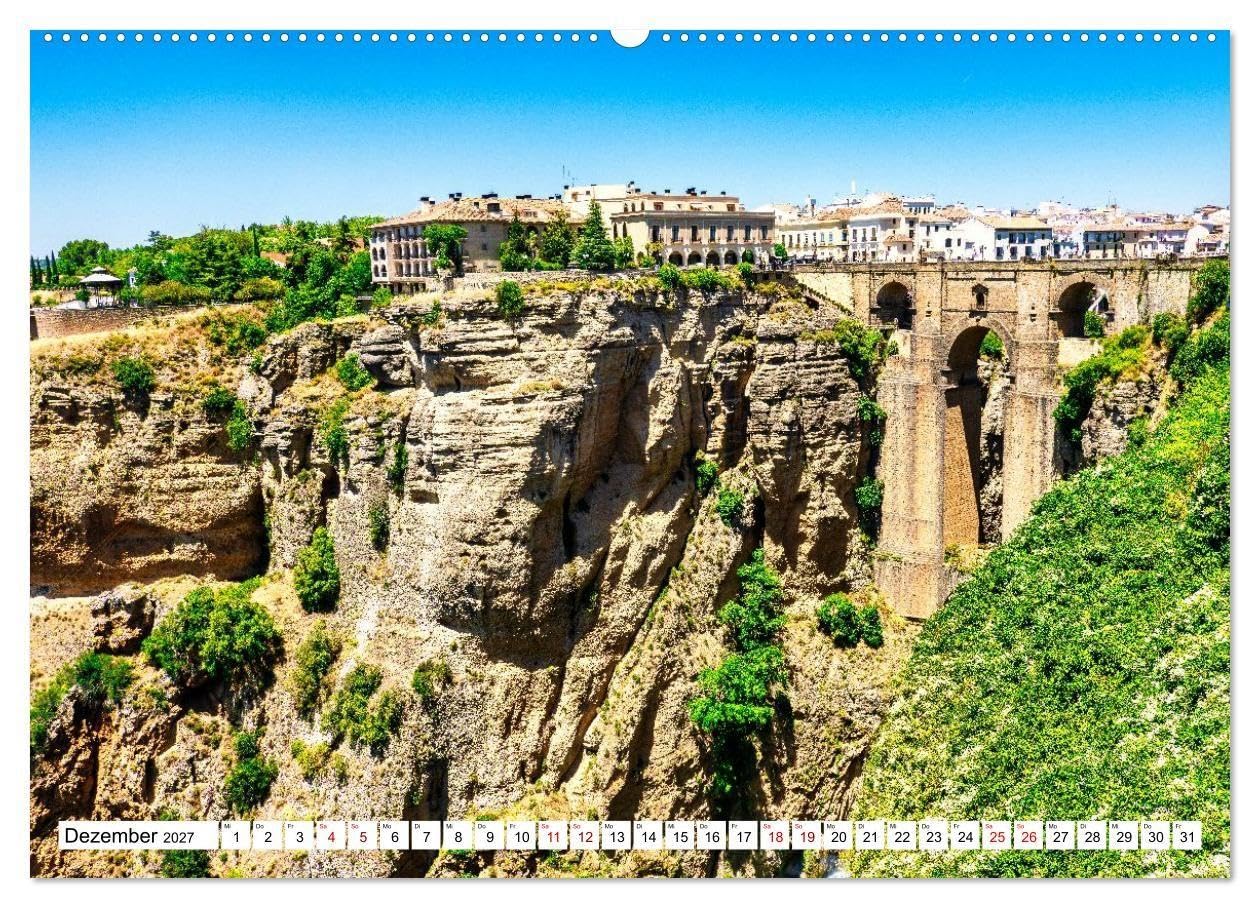 Sonniges Andalusien (hochwertiger Premium Wandkalender 2027 DIN A2 quer), Kunstdruck in Hochglanz: Andalusien besitzt eine lange und interessante ... und beeindruckende Natur. (CALVENDO Orte)