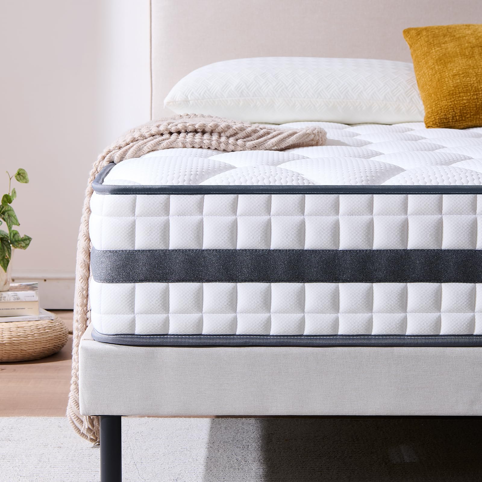 Materasso singolo 90 x 190 | Molle insacchettate e Memory Foam