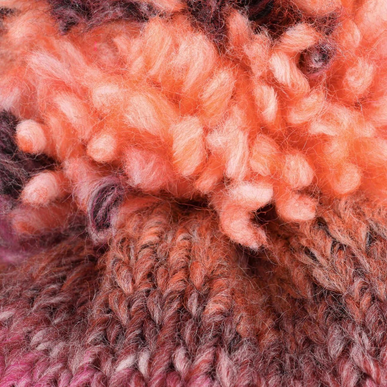 LIERYS Fauske - Gorro de punto con pompón, fabricado en Alemania, para hombre y mujer, otoño, invierno, color rosa, talla única